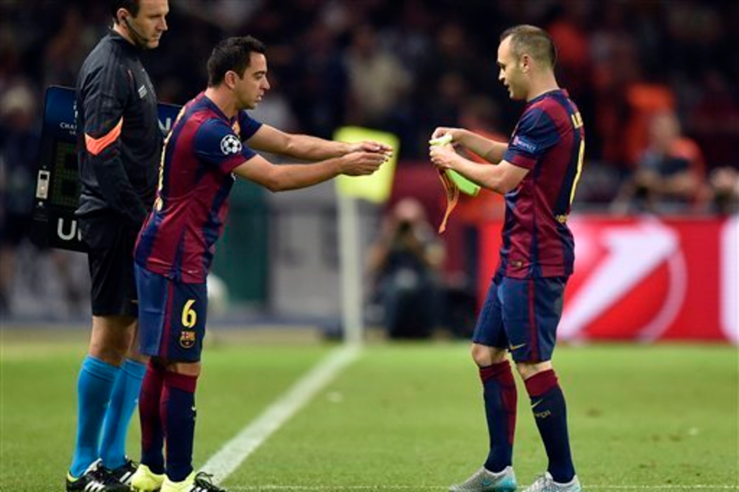 Xavi and Andres Iniesta helped provide the bedrock for Messi's success Xavi and Andres Iniesta helped provide the bedrock for Messi's success