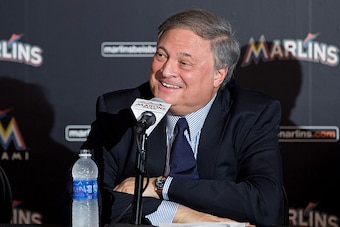MIAMI, FL - NOVEMBER 19: Miami Marlins owner Jeffrey Loria speaks during a press conference at Marlins Park on November 19, 2014 in Miami, Florida.  (Photo by Rob Foldy/Getty Images)