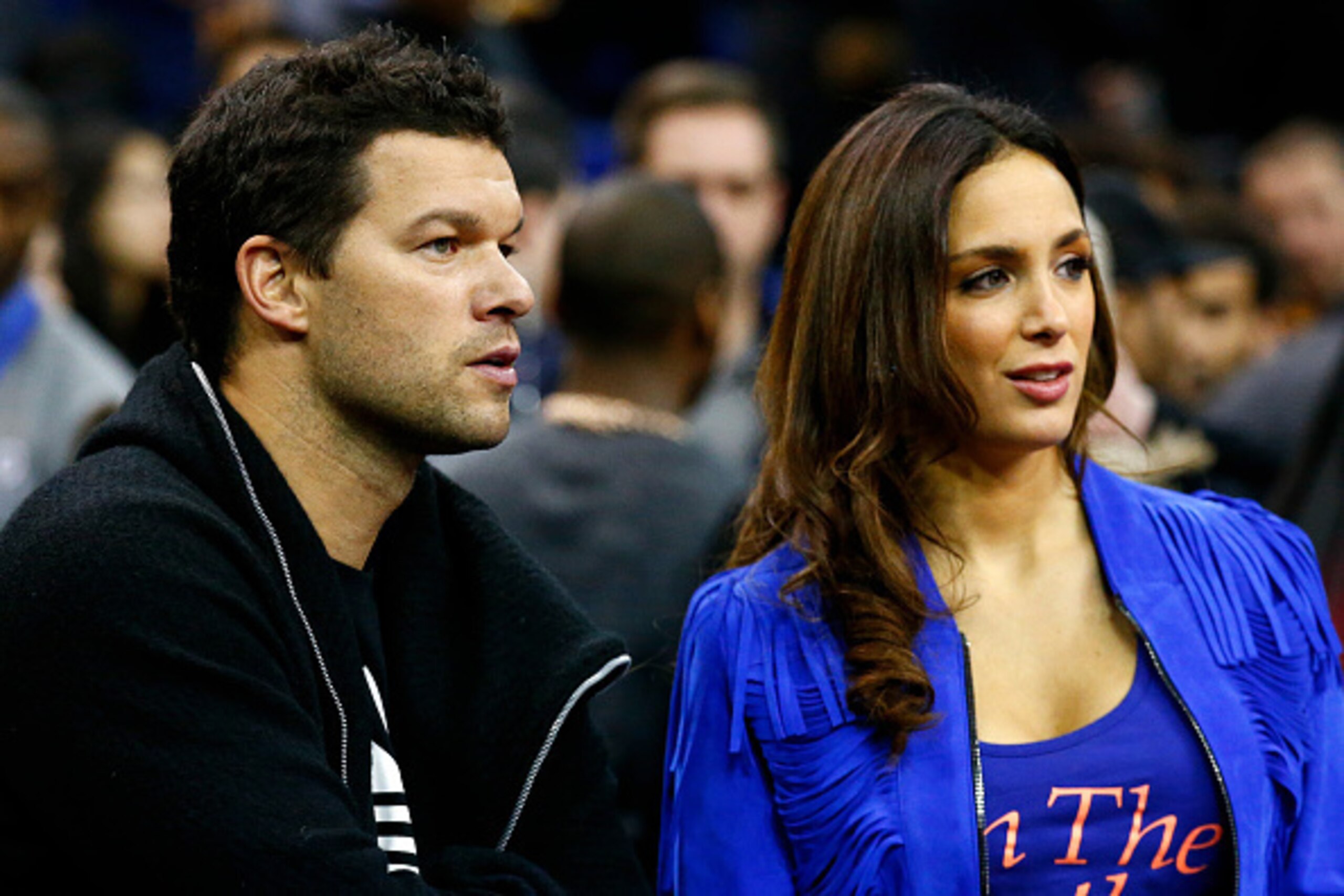 LONDON, ENGLAND - JANUARY 14:  Former Chelsea footballer Michael Ballack and girlfriend Natacha Tannous attend the 2016 NBA Global Games London match between Toronto Raptors and Orlando Magic at The O2 Arena on January 14, 2016 in London, England.  (Photo