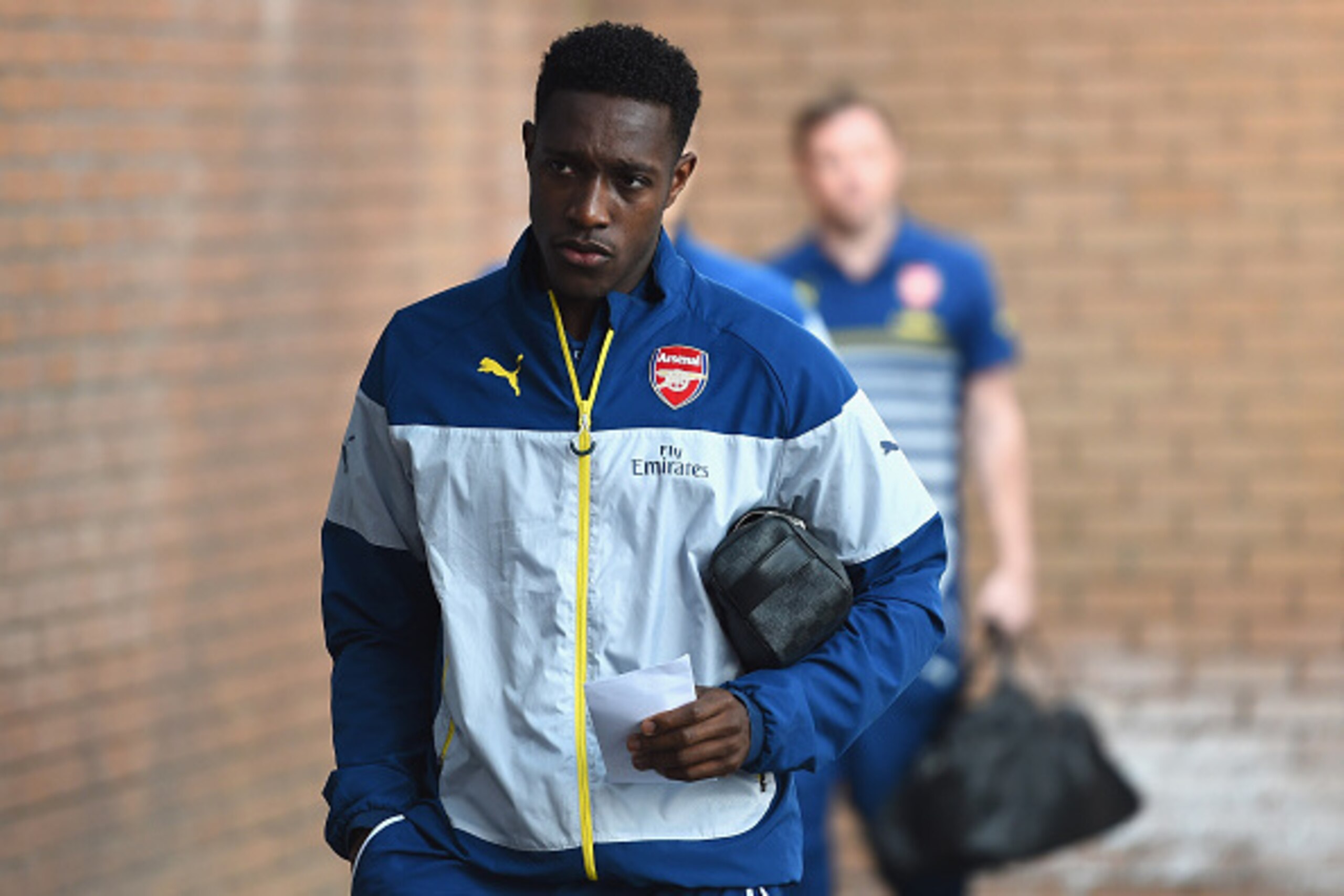 BURNLEY, ENGLAND - APRIL 11:  Danny Welbeck of Arsenal arrives prior to the Barclays Premier League match between Burnley and Arsenal at Turf Moor on April 11, 2015 in Burnley, England.  (Photo by Laurence Griffiths/Getty Images)