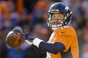 Peyton Manning looked better Sunday than he did during most of the regular season.
