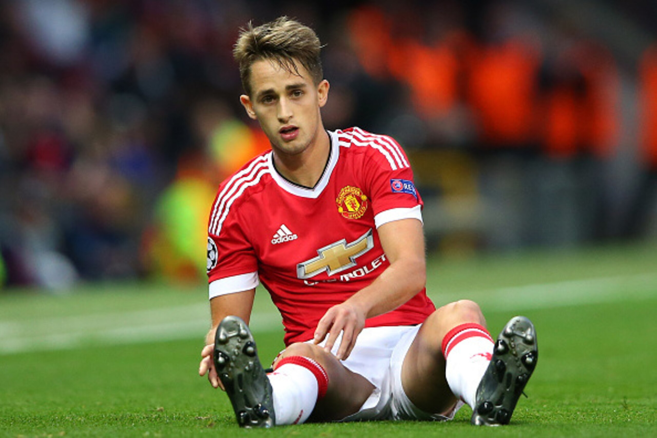 MANCHESTER, ENGLAND - AUGUST 18:  Adnan Januzaj of Manchester United during the UEFA Champions League Qualifying Round Play Off First Leg match between Manchester United and Club Brugge at Old Trafford on August 18, 2015 in Manchester, England.  (Photo by