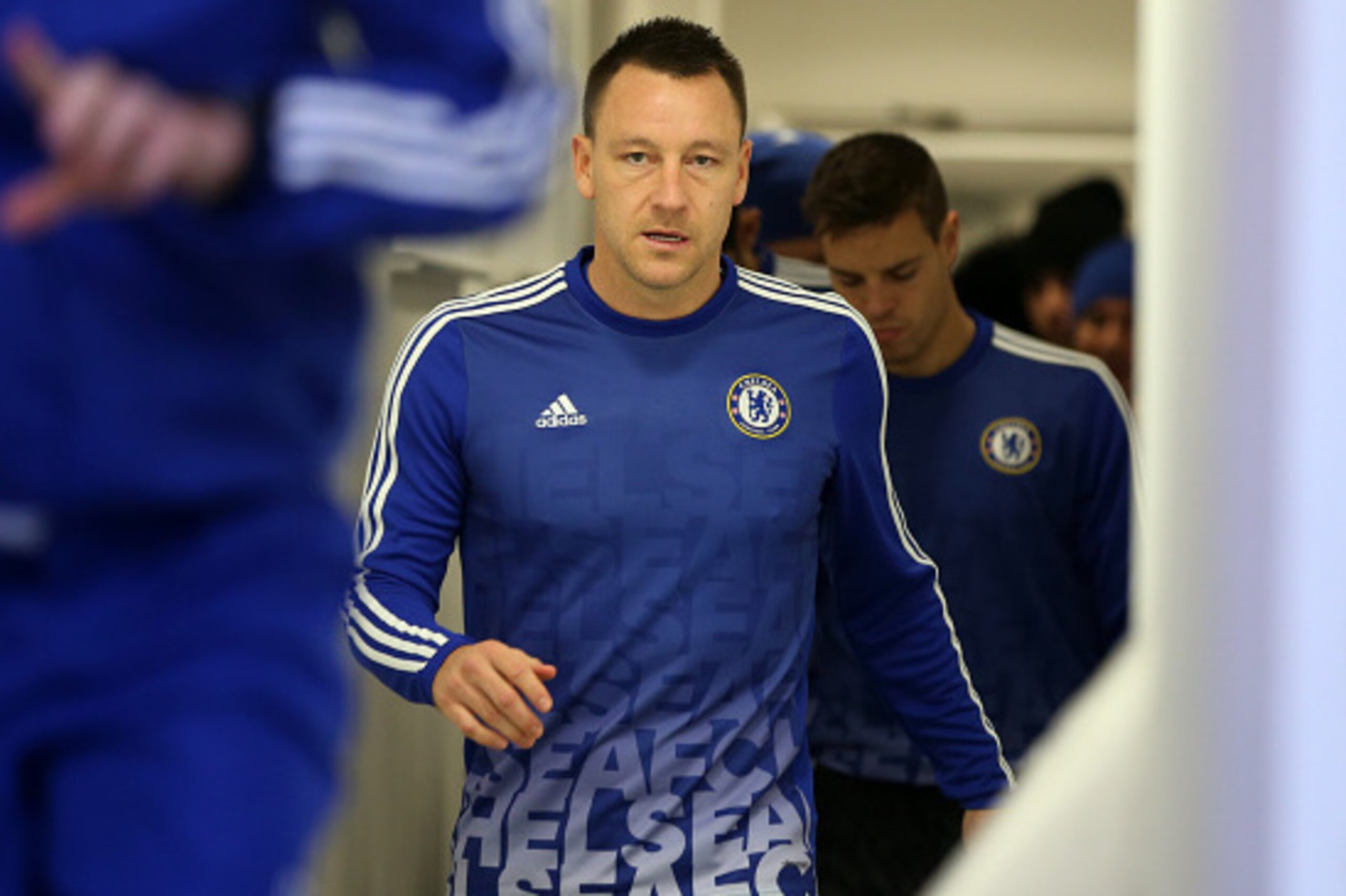 LONDON, ENGLAND - JANUARY 03:  John Terry of Chelsea comes out to warm up before the Barclays Premier League match between Crystal Palace and Chelsea at Selhurst Park on January 3, 2016 in London, England.  (Photo by Catherine Ivill - AMA/Getty Images)