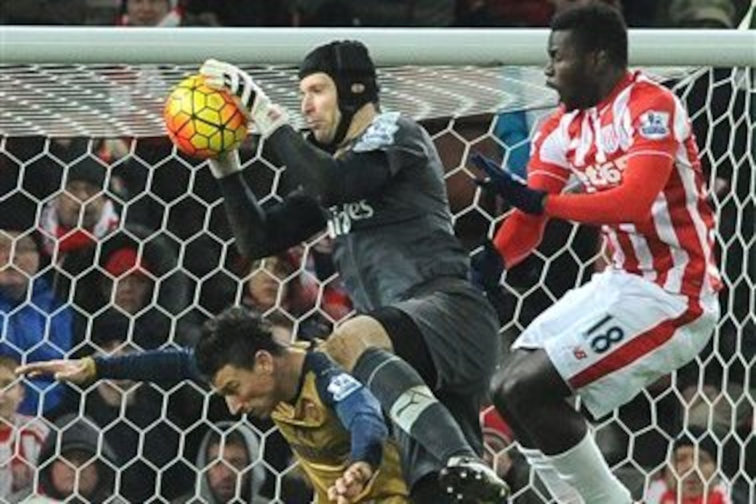 Cech has been a dominant figure at the back for the Gunners this season.