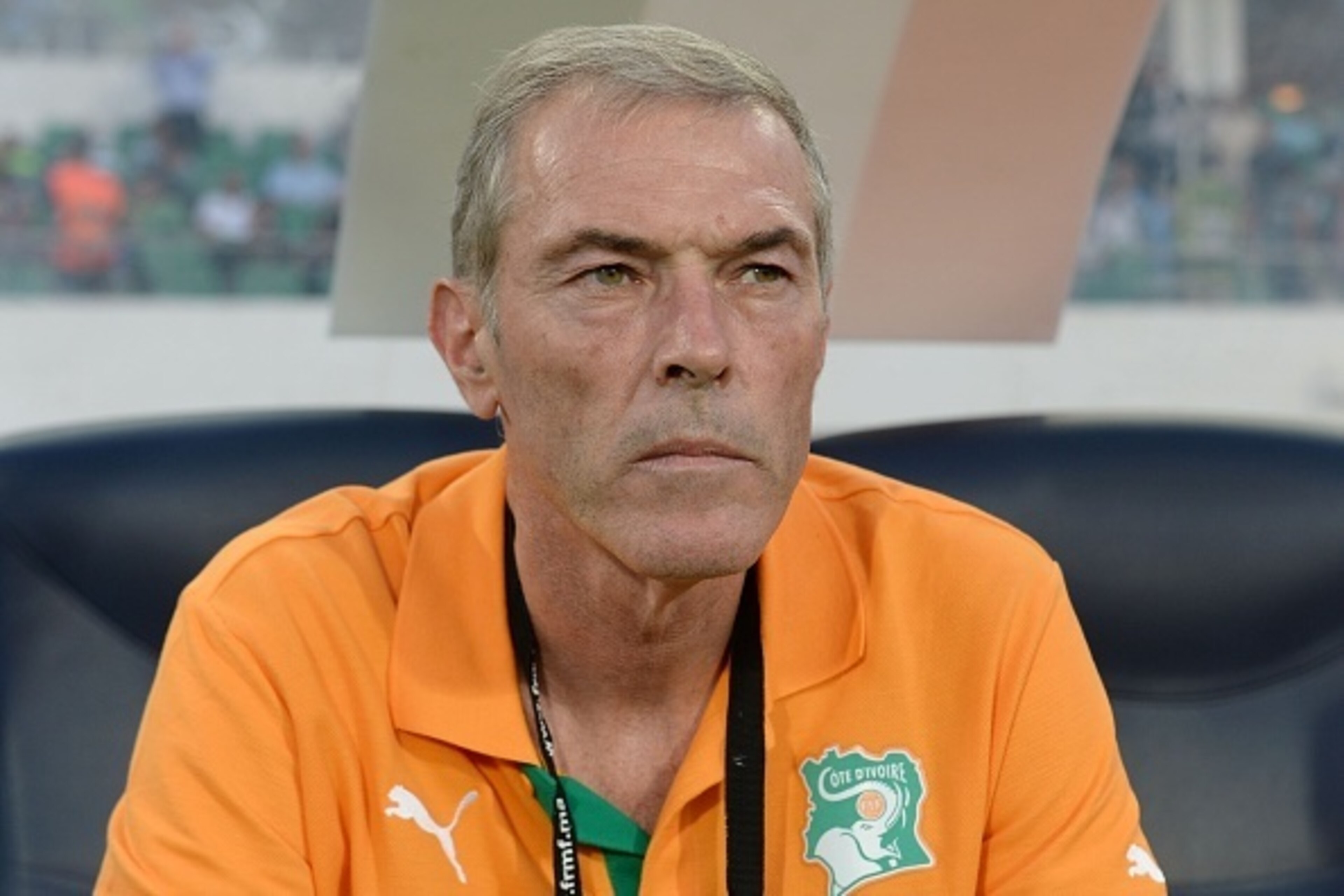 The Ivory Coast 's coach Michel Dussuyer looks on during a friendly match against Morocco  in Agadir on October 9, 2015 . AFP PHOTO / FADEL SENNA        (Photo credit should read FADEL SENNA/AFP/Getty Images)