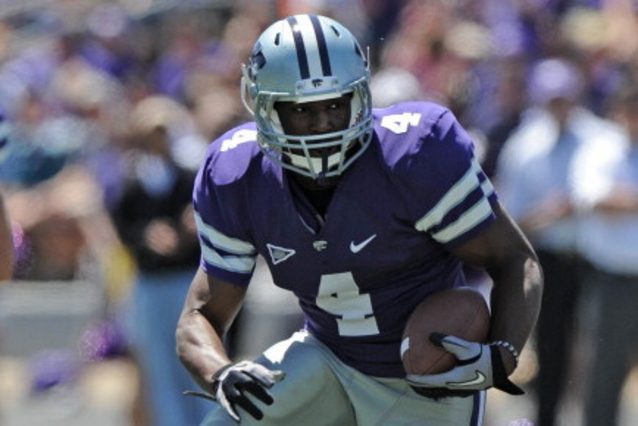 MANHATTAN, KS - APRIL 30:  Running back Bryce Brown #4 of the Kansas State Wildcats during the Spring Game on April 30, 2011 at Bill Snyder Family Stadium in Manhattan, Kansas.  (Photo by Peter G. Aiken/Getty Images)