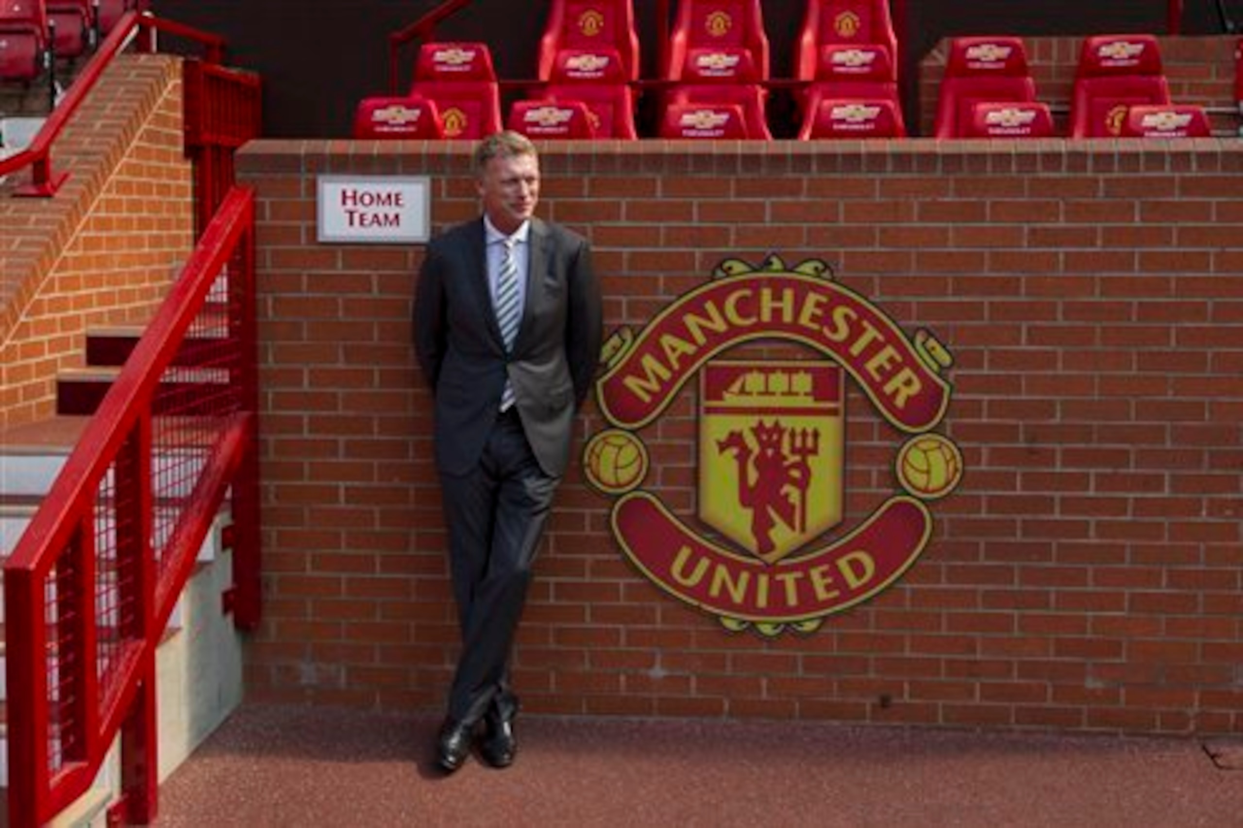 David Moyes, starting work at Manchester United.