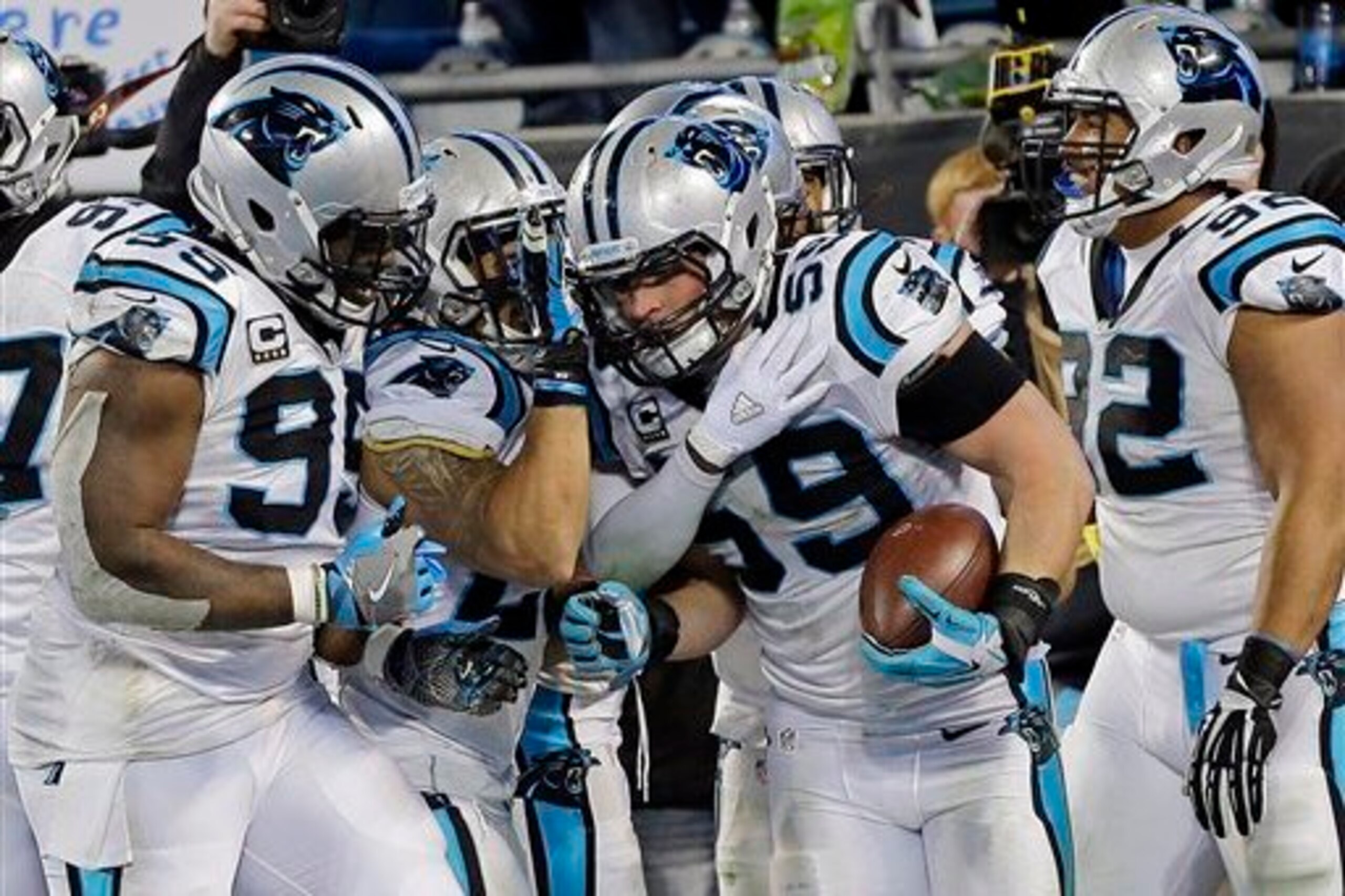 Another interception returned for a touchdown in the Super Bowl would give Luke Kuechly a postseason "hat trick."