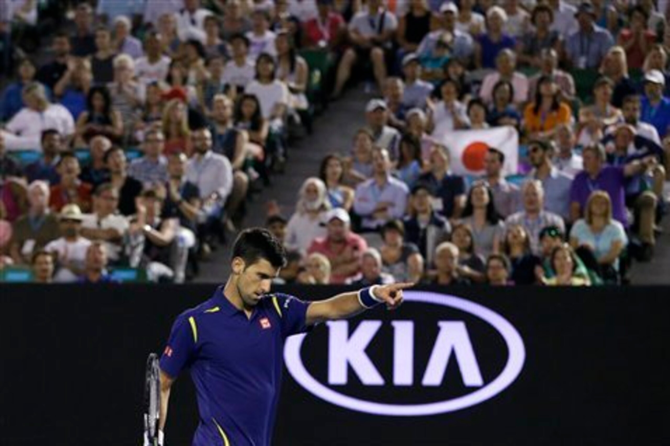 Djokovic will face Federer in the semi-final.