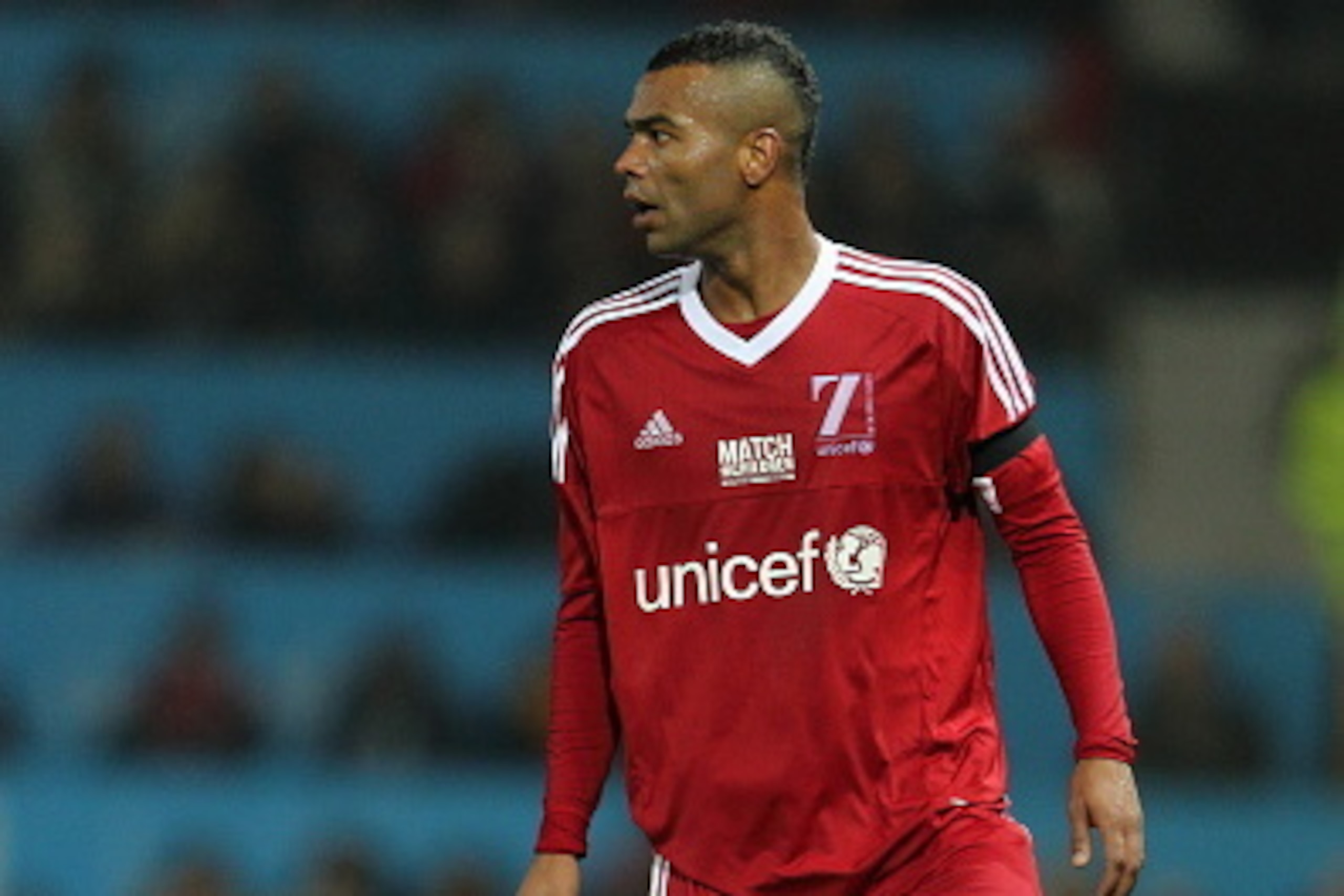 MANCHESTER, ENGLAND - NOVEMBER 14: Ashley Cole of Great Britain and Ireland XI during the David Beckham Match for Children in aid of UNICEF at Old Trafford on November 14, 2015 in Manchester, England.  (Photo by Matthew Ashton - AMA/Getty Images)