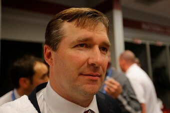 GLENDALE, AZ - JANUARY 11:  Kirby Smart of the Alabama Crimson Tide celebrate after defeating the Clemson Tigers 45-40 in the 2016 College Football Playoff National Championship Game at University of Phoenix Stadium on January 11, 2016 in Glendale, Arizon