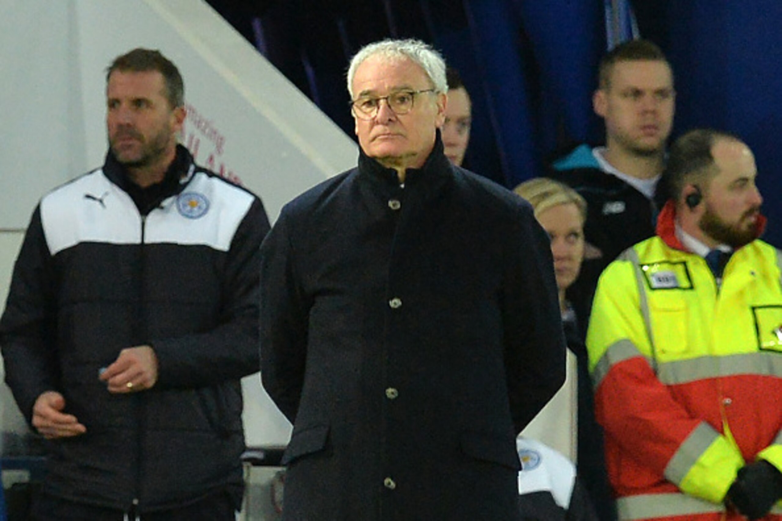 Leicester City's Italian manager Claudio Ranieri looks on during the English Premier League football match between Leicester City and Stoke City at King Power Stadium in Leicester, central England on January 23, 2016. AFP PHOTO / PAUL ELLIS

RESTRICTED TO