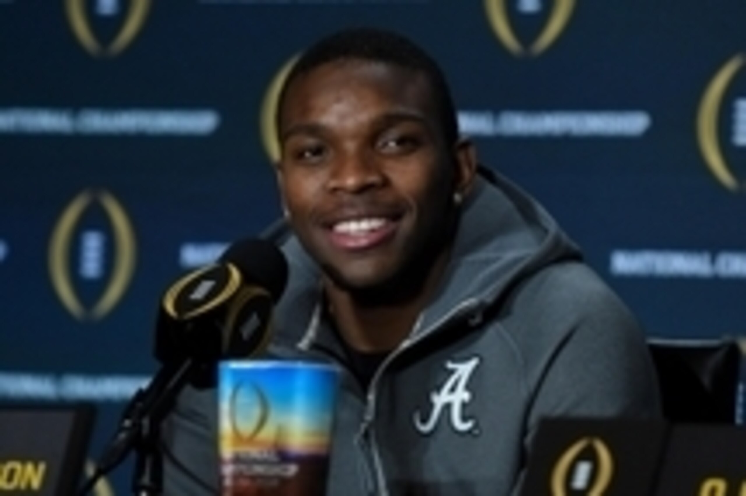Jan 12, 2016; Scottsdale, AZ, USA; Alabama Crimson Tide defensive back Eddie Jackson (4) during a press confernce at JW Marriott Camelback Inn. Mandatory Credit: Matt Kartozian-USA TODAY Sports