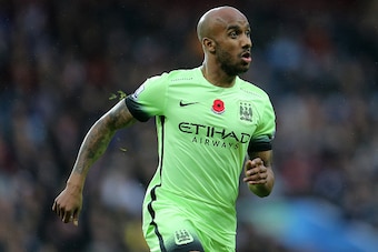 BIRMINGHAM, ENGLAND - NOVEMBER 08:  Fabian Delph of Manchester City during the Barclays Premier League match between Aston Villa and Manchester City at Villa Park on November 8, 2015 in Birmingham, England.  (Phoyo by James Baylis - AMA/Getty Images)