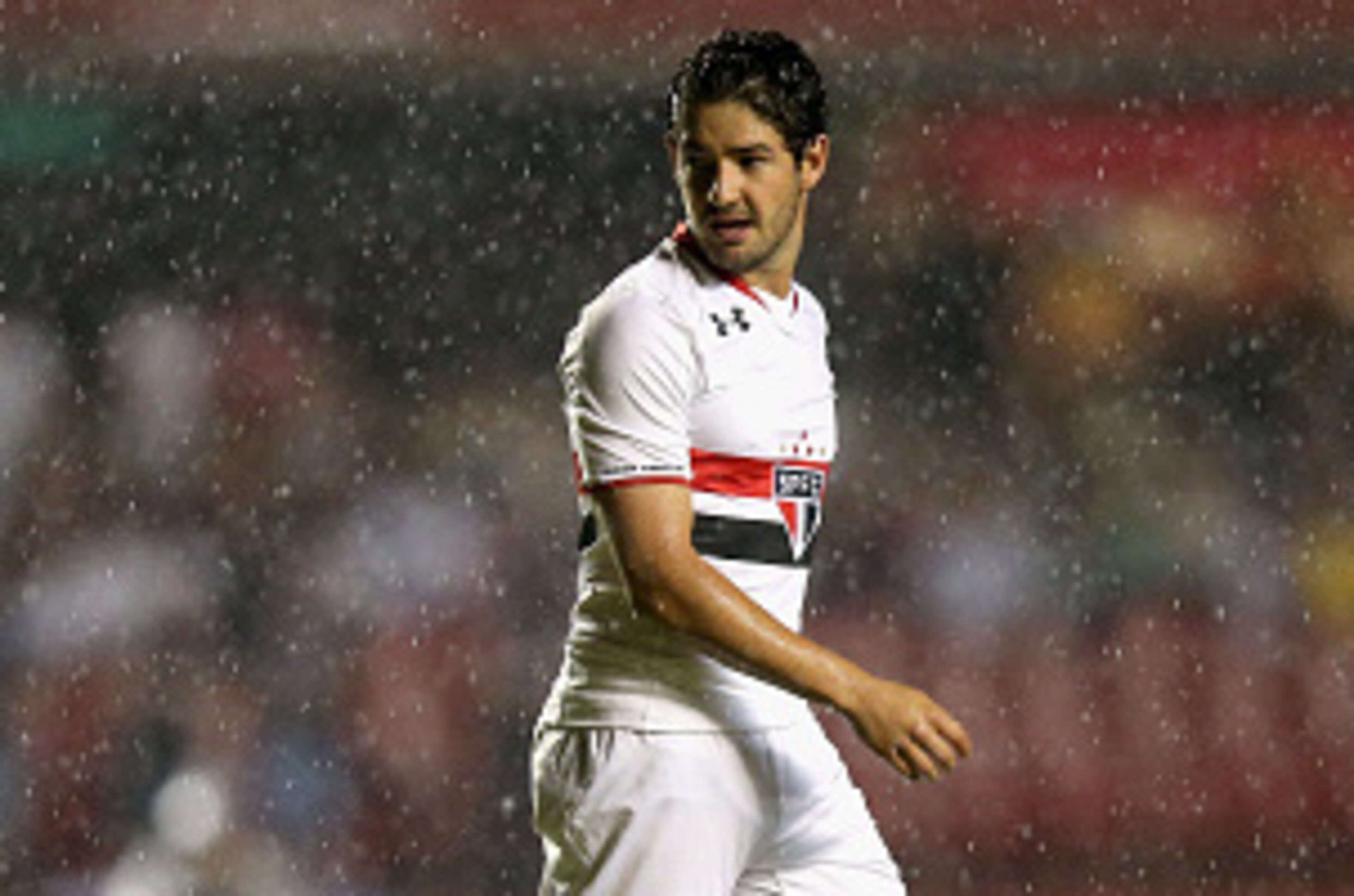 SAO PAULO, BRAZIL - NOVEMBER 19:  Pato of Sao Paulo looks on during the match between Sao Paulo and Atletico MG for the Brazilian Series A 2015 at Estadio do Morumbi on November 19, 2015 in Sao Paulo, Brazil.  (Photo by Friedemann Vogel/Getty Images)