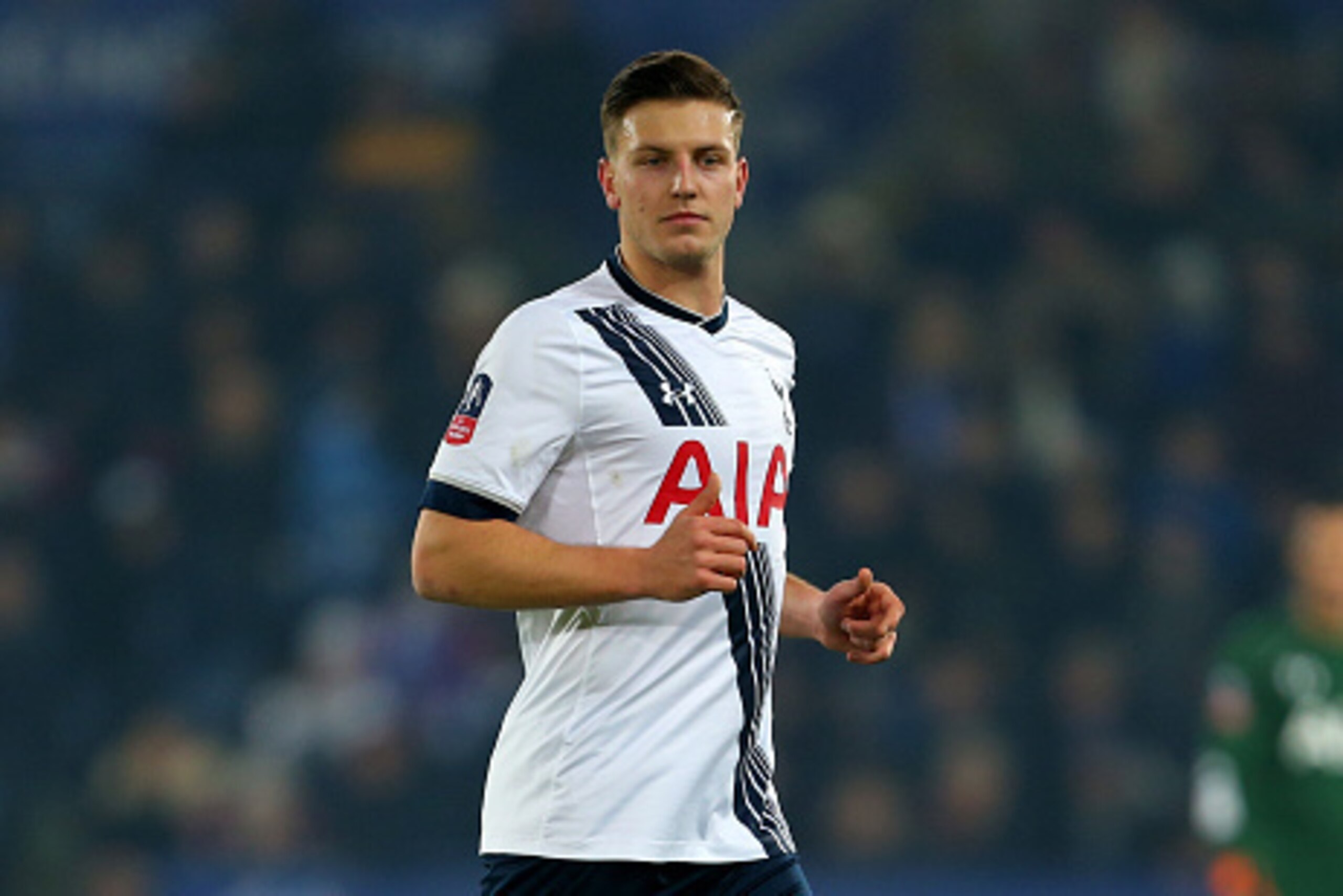 LEICESTER, ENGLAND - JANUARY 20 :  Kevin Wimmer of Tottenham Hotspur during the Emirates FA Cup match between Leicester City and Tottenham Hotspur at King Power Stadium on January 20, 2016 in Leicester, England.  (Photo by Catherine Ivill - AMA/Getty Imag