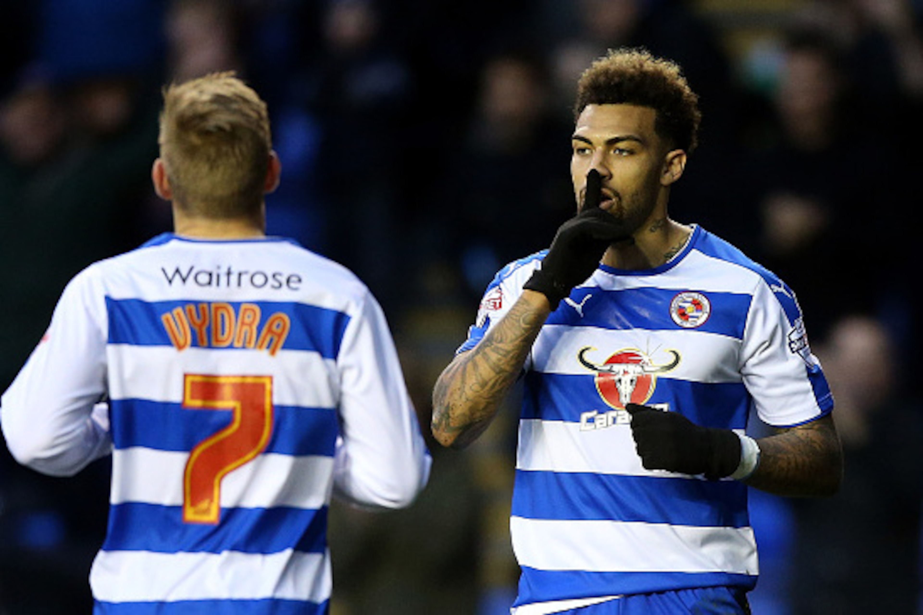 READING, ENGLAND - JANUARY 30: Danny Williams of reading celebrates scoring his team's third goal of the game during The Emirates FA Cup Fourth Round match between Reading and Walsall at Madejski Stadium on January 30, 2016 in Reading, England. (Photo b READING, ENGLAND - JANUARY 30: Danny Williams of reading celebrates scoring his team's third goal of the game during The Emirates FA Cup Fourth Round match between Reading and Walsall at Madejski Stadium on January 30, 2016 in Reading, England. (Photo b