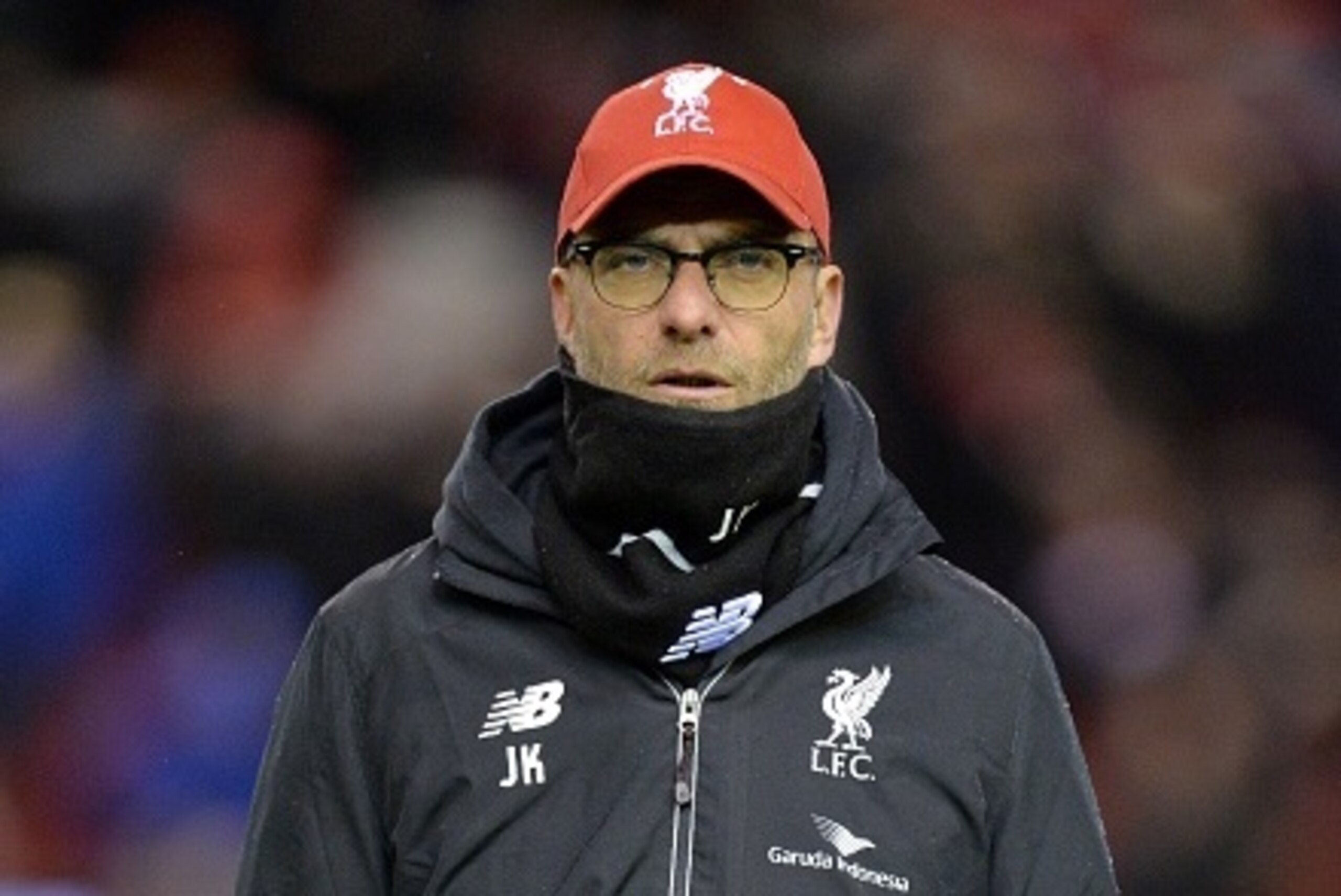 Liverpool's German manager Jurgen Klopp is pictured before the start of the English FA Cup fourth round football match between Liverpool and West Ham United at Anfield in Liverpool, north west England, on January 30, 2016. / AFP / PAUL ELLIS / RESTRICTED 