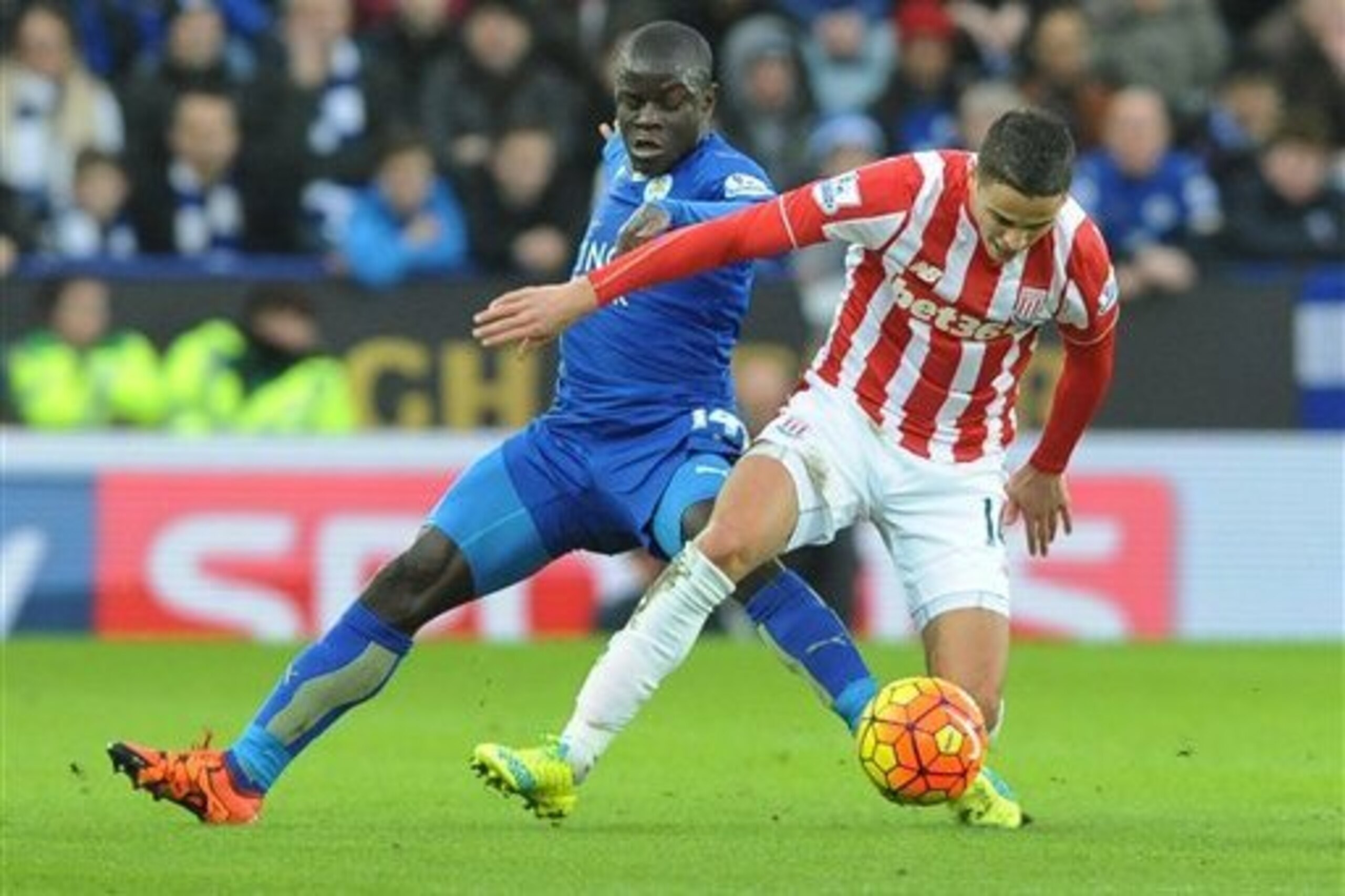 Kante is the key man in the middle for Leicester.
