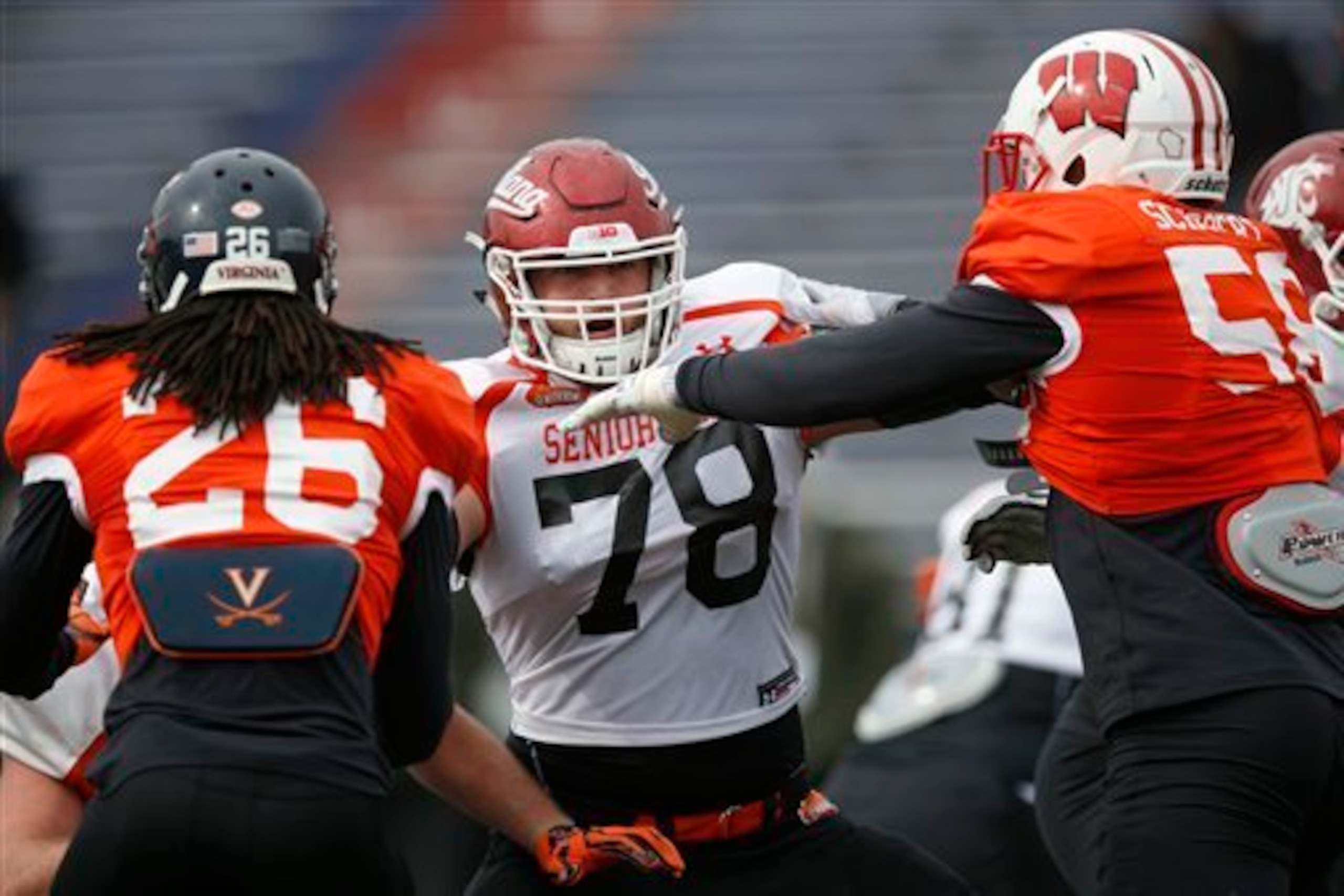 Jason Spriggs put on a clinic at the Senior Bowl.