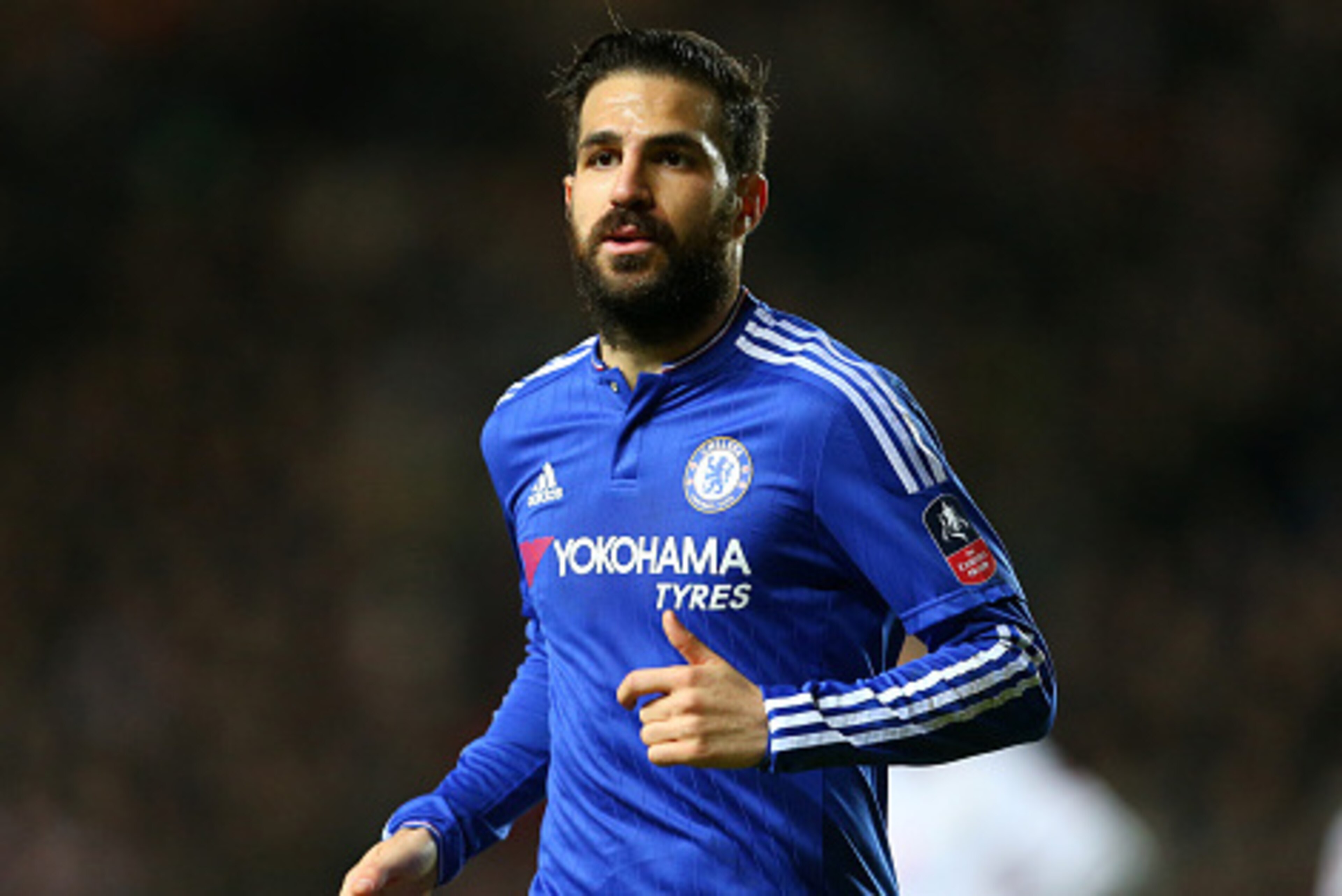 MILTON KEYNES, ENGLAND - JANUARY 31:  Cesc Fabregas of Chelsea during the Emirates FA Cup match between MK Dons and Chelsea at Stadium mk on January 31, 2016 in Milton Keynes, England.  (Photo by Catherine Ivill - AMA/Getty Images)