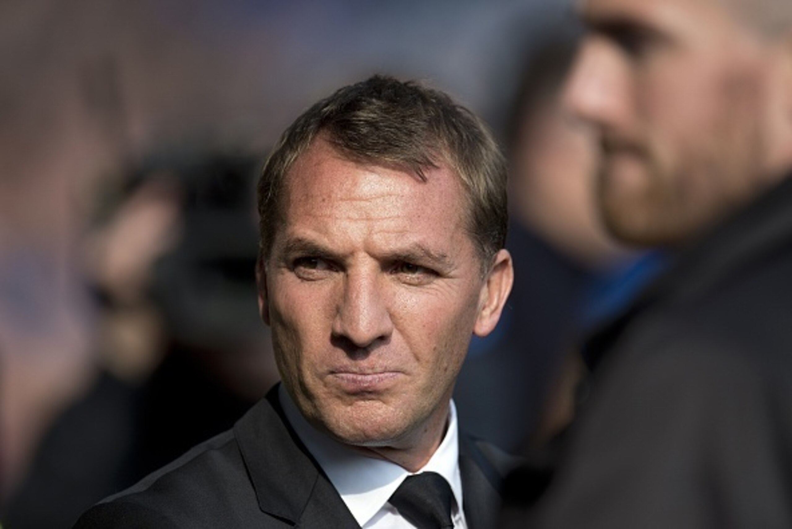 Liverpool's Northern Irish manager  Brendan Rodgers ahead of the English Premier League football match between Everton and Liverpool at Goodison Park in Liverpool north west England on October 4, 2015. Rogers parted company with the club following the mat