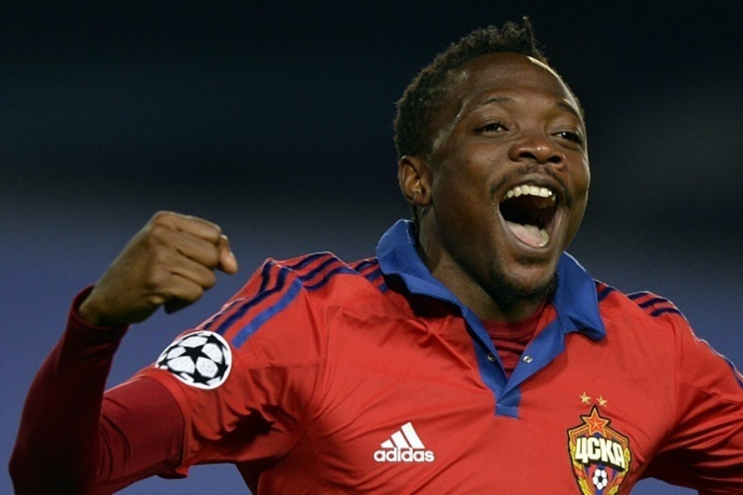 CSKA Moscow's Nigerian forward Ahmed Musa celebrates a goal during the UEFA Champions League group B football match between CSKA Moscow and PSV Eindhoven at the Khimki Arena outside Moscow on September 30, 2015. AFP PHOTO / ALEXANDER NEMENOV (Photo CSKA Moscow's Nigerian forward Ahmed Musa celebrates a goal during the UEFA Champions League group B football match between CSKA Moscow and PSV Eindhoven at the Khimki Arena outside Moscow on September 30, 2015. AFP PHOTO / ALEXANDER NEMENOV (Photo
