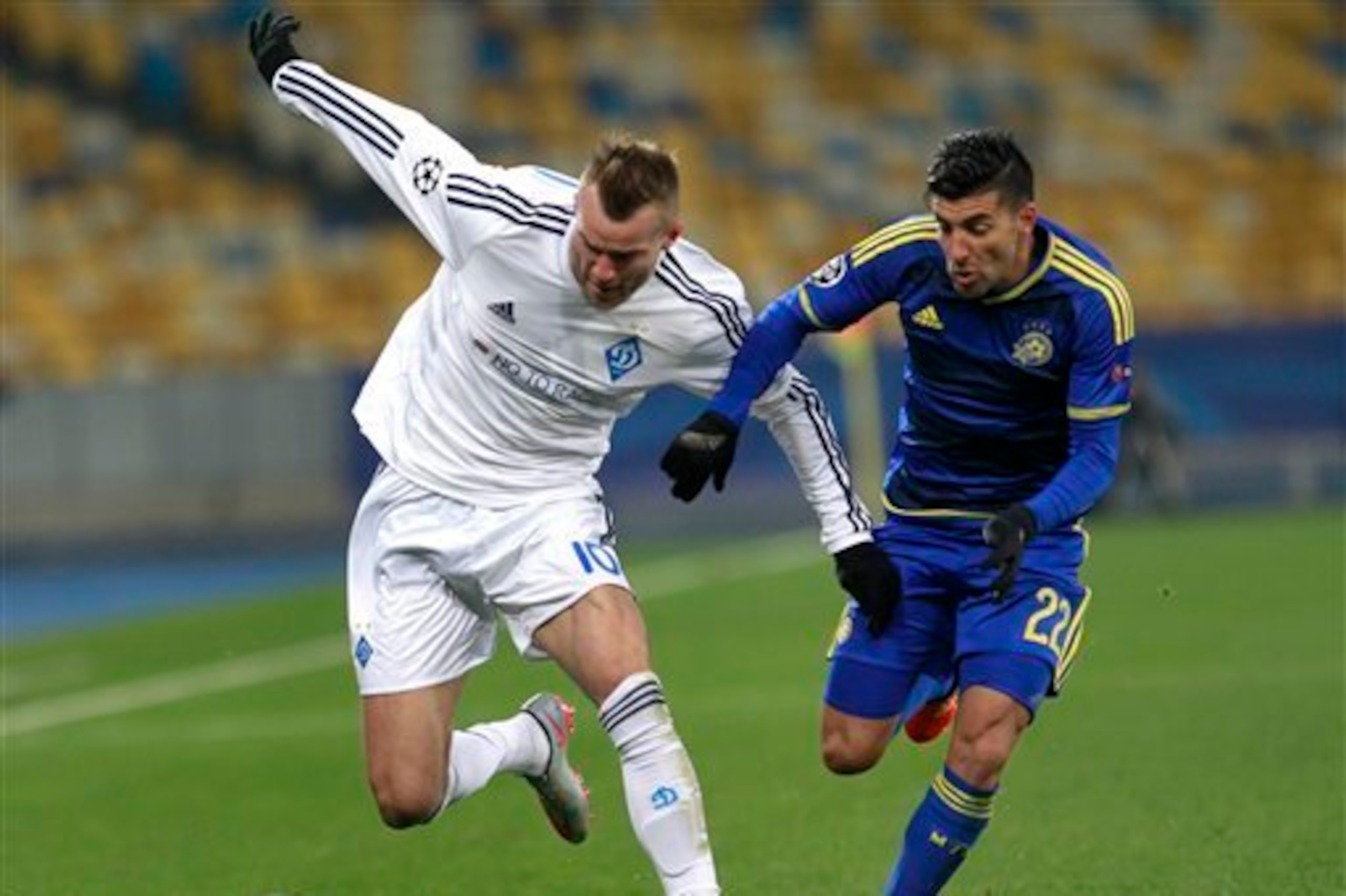 Yarmolenko has 22 goals in 55 international appearances for Ukraine.