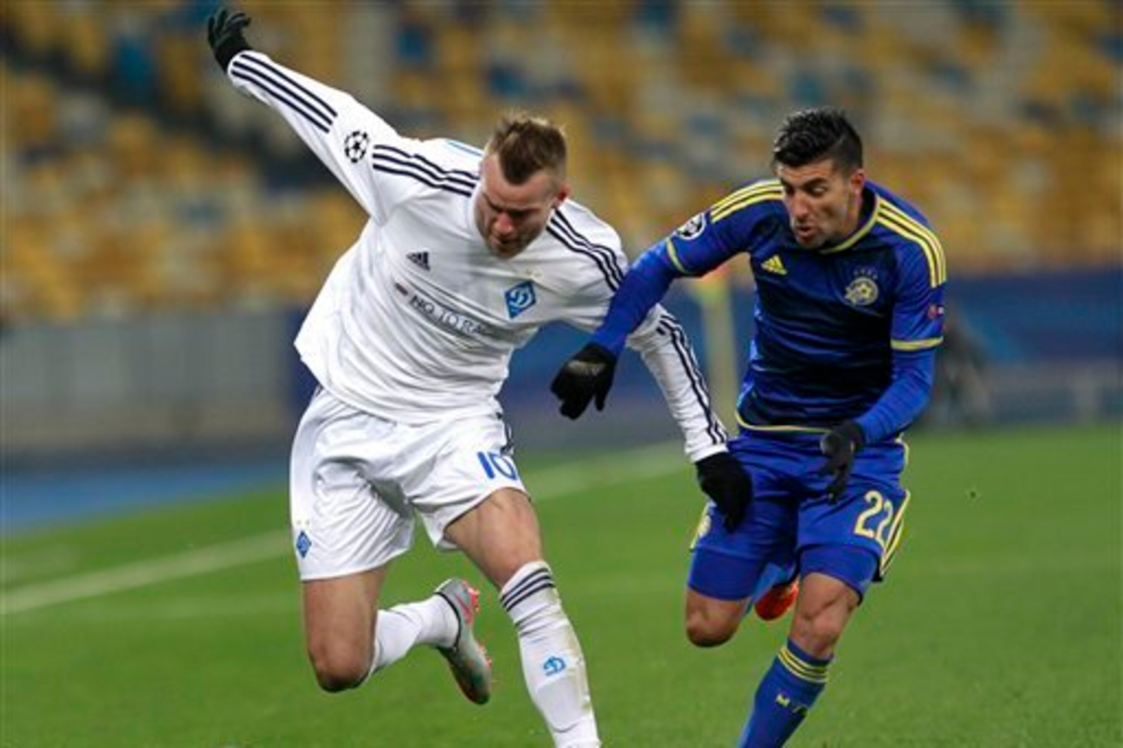 Yarmolenko has 22 goals in 55 international appearances for Ukraine.