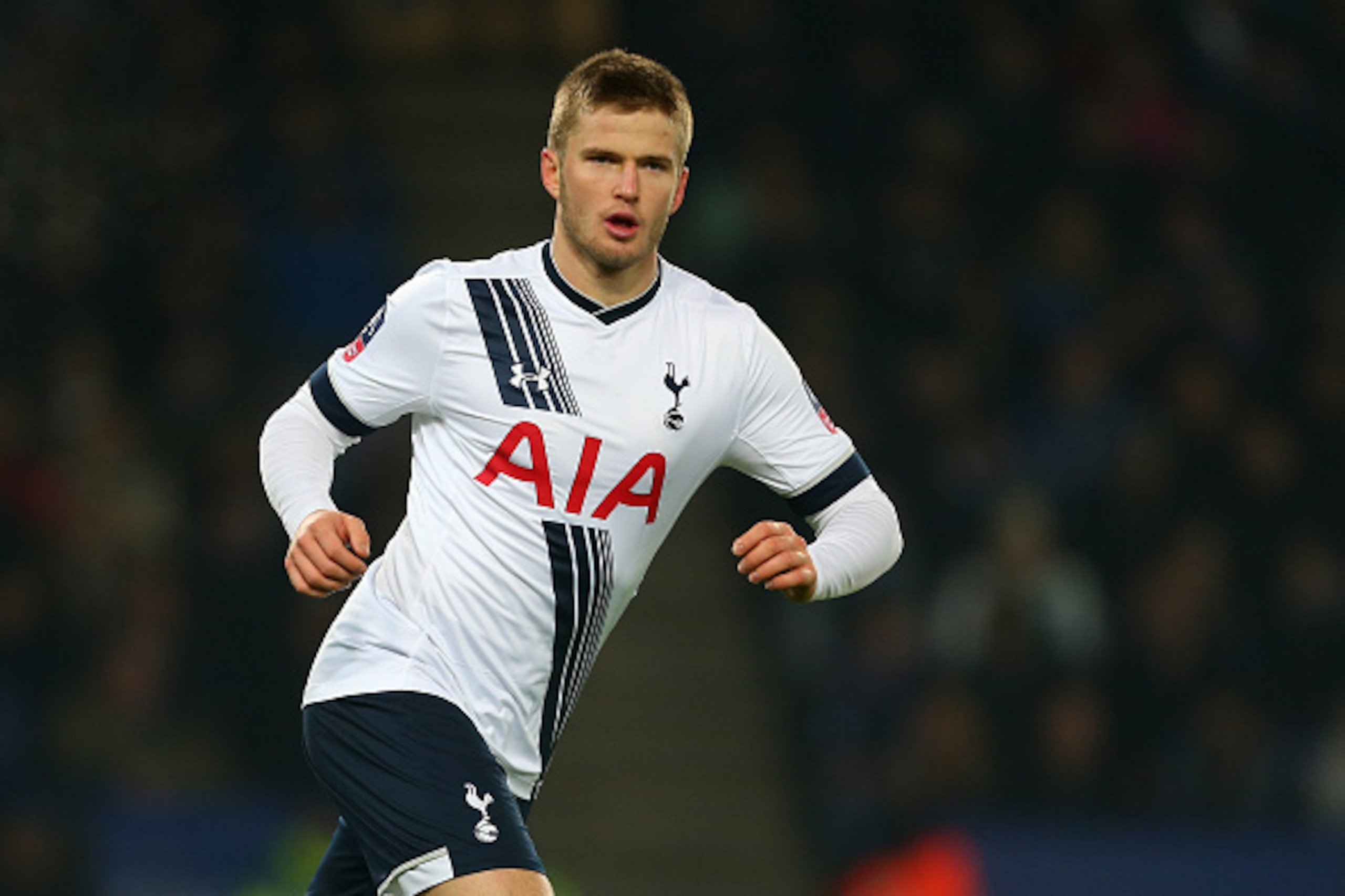 LEICESTER, ENGLAND - JANUARY 20 :  Eric Dier of Tottenham Hotspur during the Emirates FA Cup match between Leicester City and Tottenham Hotspur at King Power Stadium on January 20, 2016 in Leicester, England.  (Photo by Catherine Ivill - AMA/Getty Images)