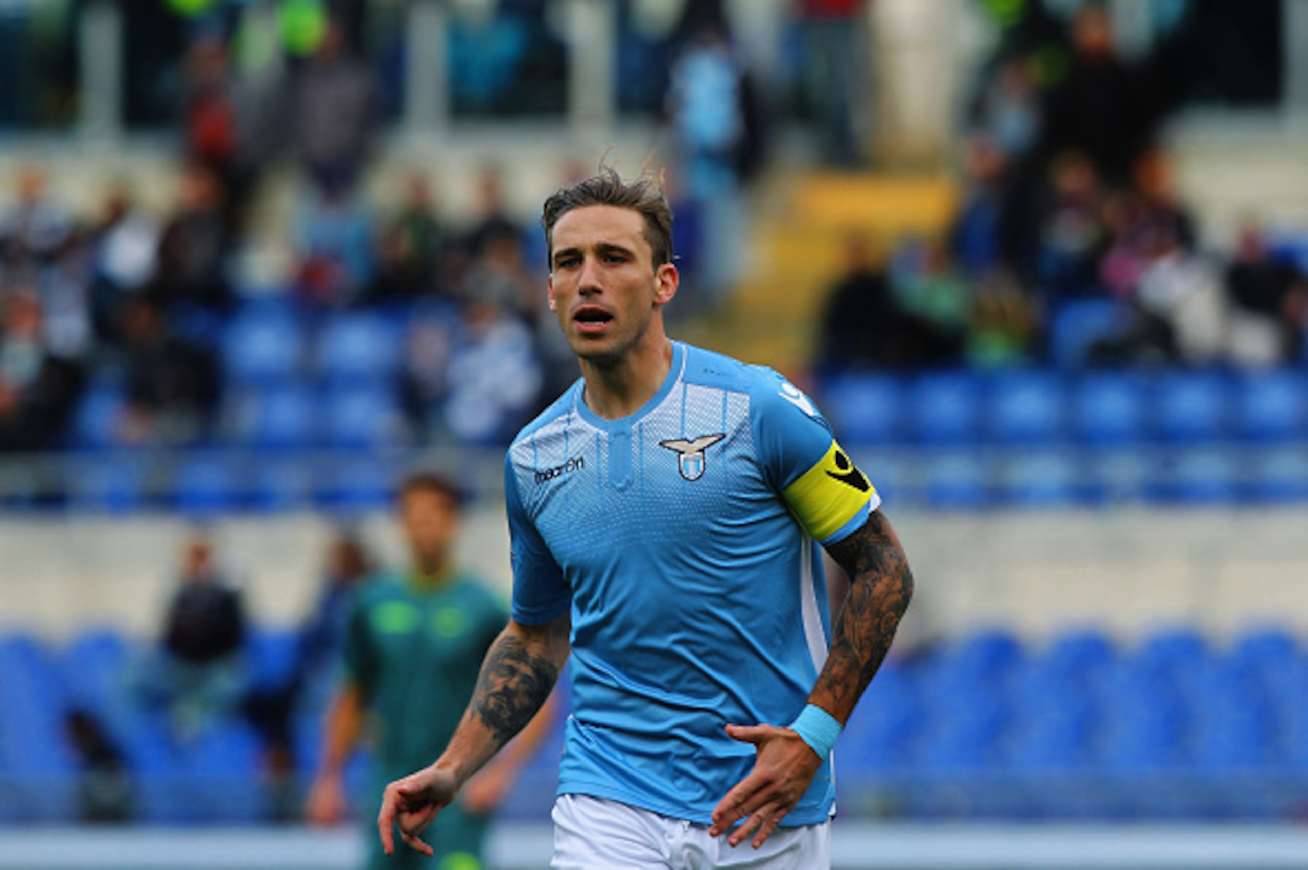 ROME, ITALY - NOVEMBER 22: Lucas Biglia of SS Lazio looks on during the Serie A match between SS Lazio and US Citta di Palermo at Stadio Olimpico on November 22, 2015 in Rome, Italy. (Photo by Paolo Bruno/Getty Images) ROME, ITALY - NOVEMBER 22: Lucas Biglia of SS Lazio looks on during the Serie A match between SS Lazio and US Citta di Palermo at Stadio Olimpico on November 22, 2015 in Rome, Italy. (Photo by Paolo Bruno/Getty Images)