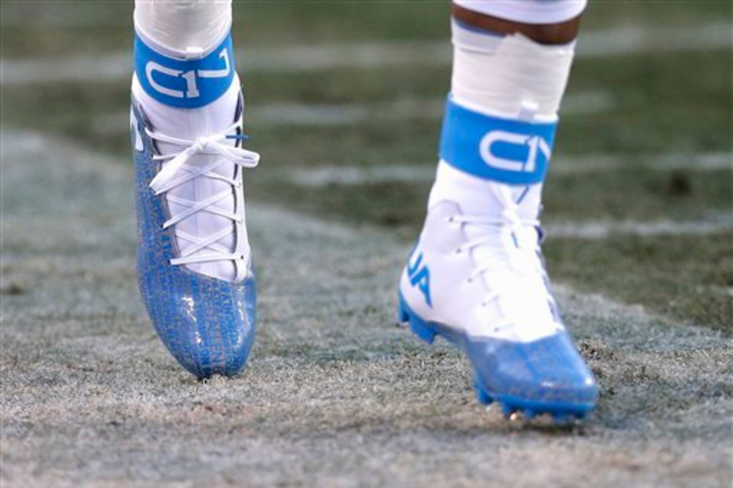 Cam Newton's NFC Championship pregame cleats