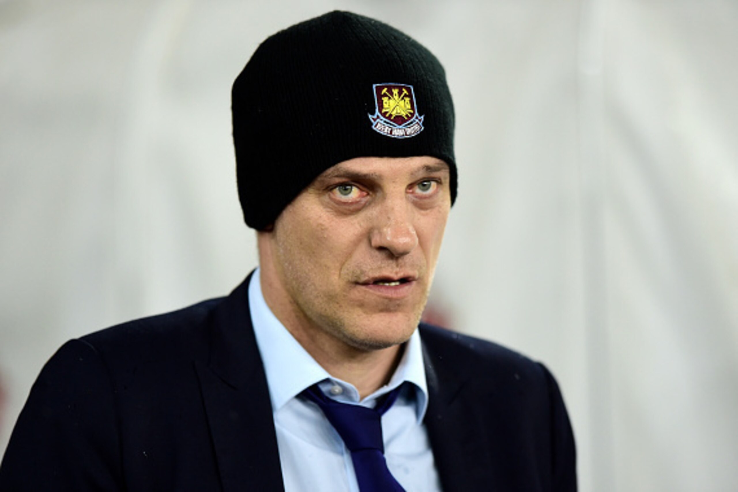SOUTHAMPTON, ENGLAND - FEBRUARY 06: Slaven Bilic manager of West Ham United looks on prior to the Barclays Premier League match between Southampton and West Ham United at St Mary's Stadium on February 6, 2016 in Southampton, England. (Photo by Alex Broa SOUTHAMPTON, ENGLAND - FEBRUARY 06: Slaven Bilic manager of West Ham United looks on prior to the Barclays Premier League match between Southampton and West Ham United at St Mary's Stadium on February 6, 2016 in Southampton, England. (Photo by Alex Broa
