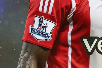 MANCHESTER, ENGLAND - NOVEMBER 28:  A detail shot of the Barclays Premier League badge is seen during the Barclays Premier League match between Manchester City and Southampton at Etihad Stadium on November 28, 2015 in Manchester, England.  (Photo by Alex 