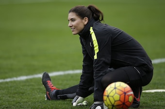 Seattle Reign goalkeeper Hope Solo has two Olympic gold medals to her name already (2008, 2012).