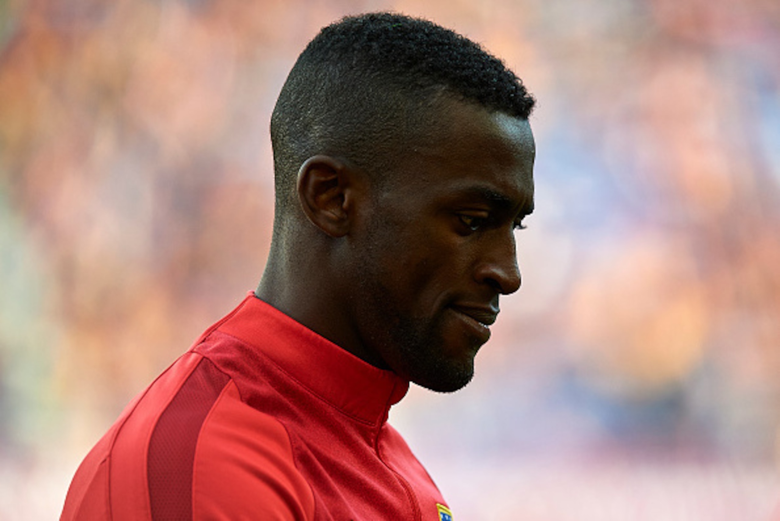 BARCELONA, SPAIN - JANUARY 30:  Jackson Martinez of Atletico de Madrid looks on prior to the La Liga match between FC Barcelona and Atletico de Madrid at Camp Nou on January 30, 2016 in Barcelona, Spain.  (Photo by Manuel Queimadelos Alonso/Getty Images)