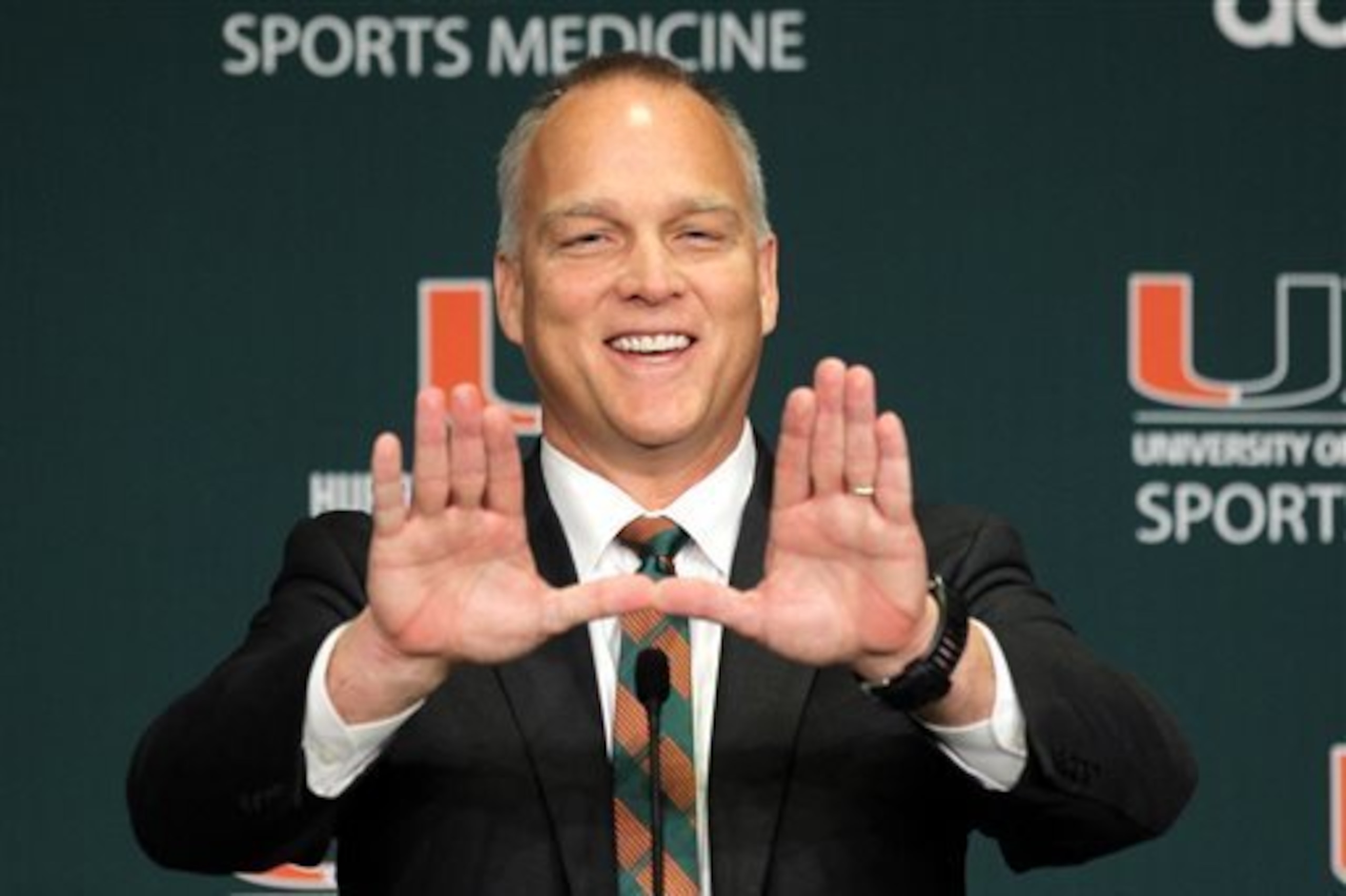 Miami head coach Mark Richt