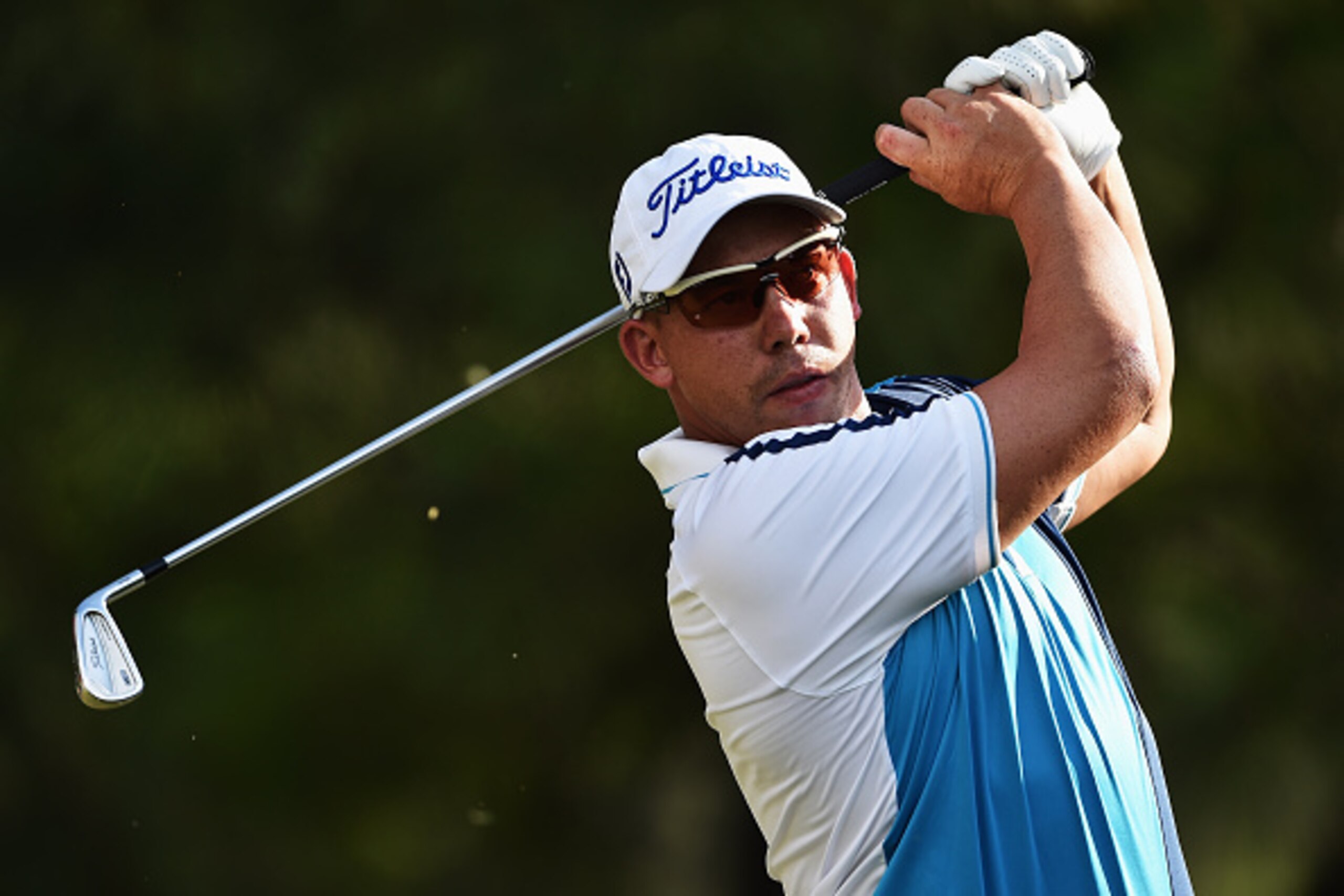 PRETORIA, SOUTH AFRICA - FEBRUARY 11:  Anthony Michael of South Africa plays a shot during the first round of the Tshwane Open at Pretoria Country Club on February 11, 2016 in Pretoria, South Africa.  (Photo by Stuart Franklin/Getty Images)
