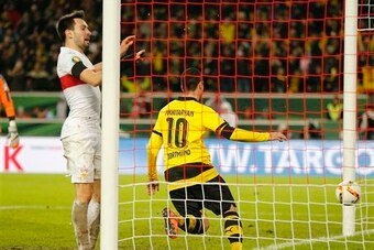 Mkhitaryan has scored in all four DFB-Pokal games this season.