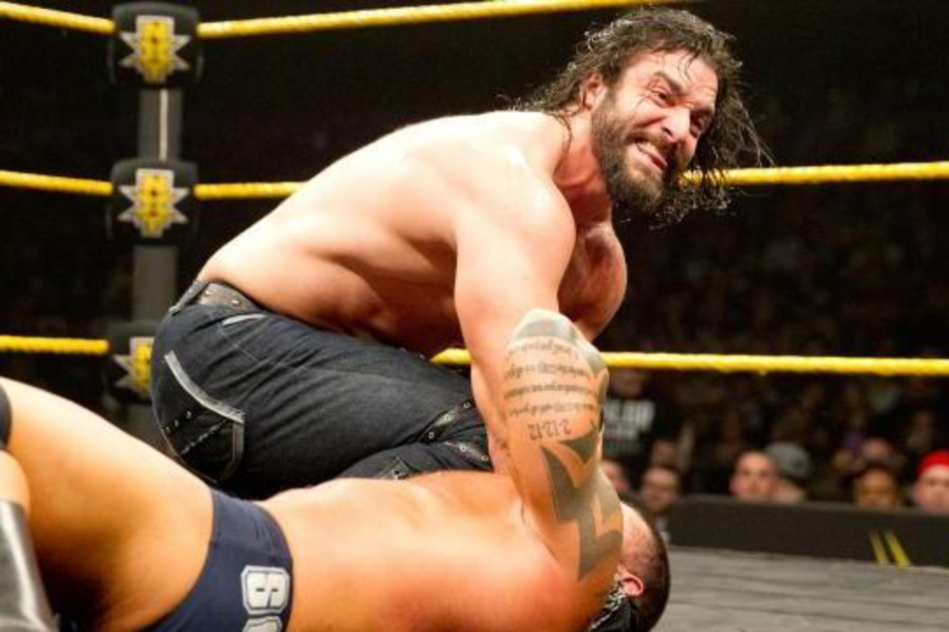 Elias Samson in action on NXT. Elias Samson in action on NXT.