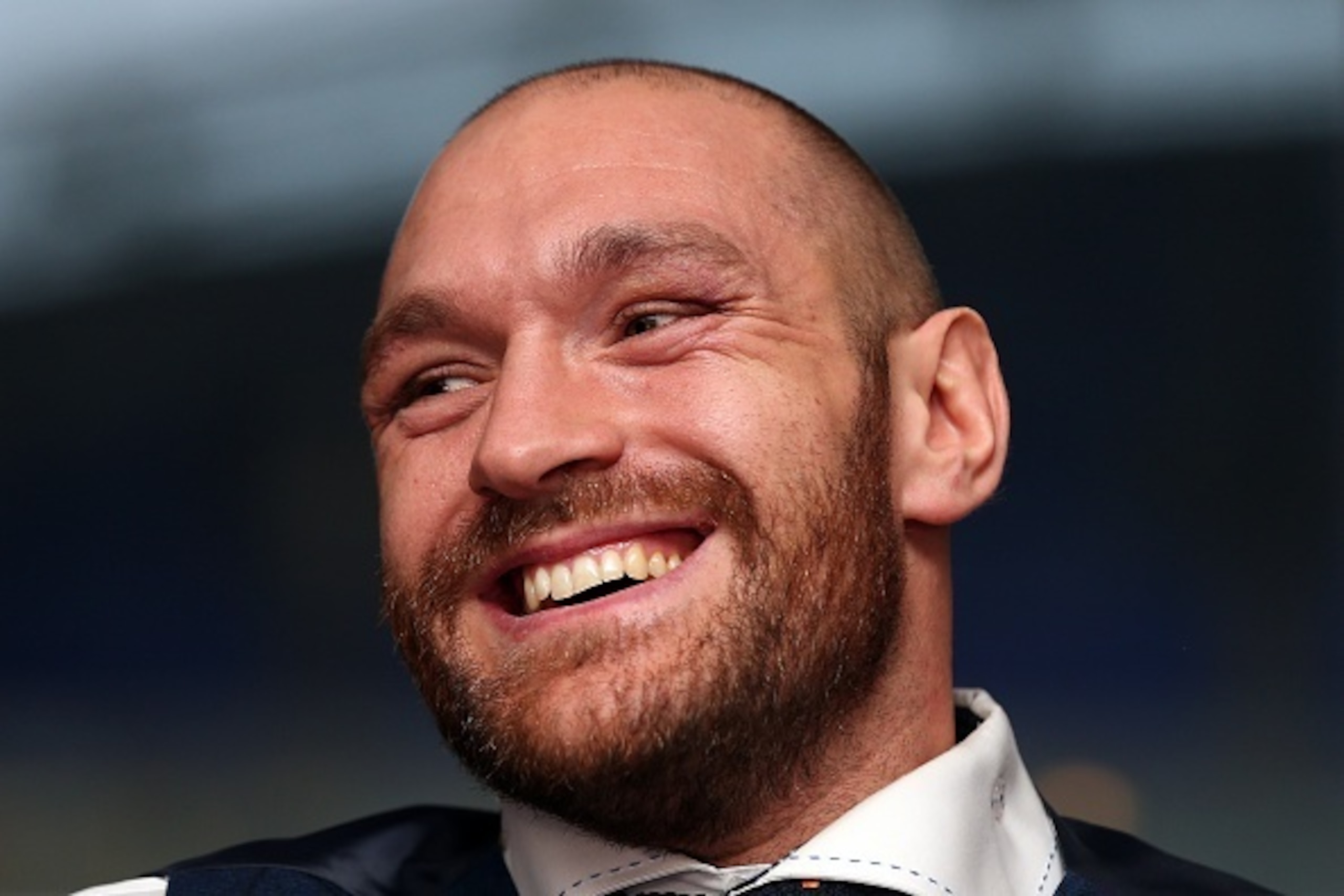 BOLTON, ENGLAND - NOVEMBER 30: Tyson Fury speaks at a press conference at the Macron Stadium on November 30, 2015 in Bolton, England. (Photo by Chris Brunskill/Getty Images) BOLTON, ENGLAND - NOVEMBER 30: Tyson Fury speaks at a press conference at the Macron Stadium on November 30, 2015 in Bolton, England. (Photo by Chris Brunskill/Getty Images)