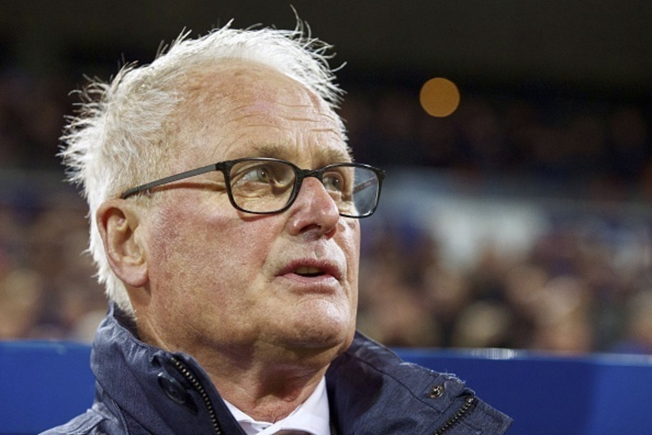 coach Foppe de Haan of sc Heerenveen during the Dutch Eredivisie match between sc Heerenveen and FC Twente at Abe Lenstra Stadium on February 06, 2016 in Heerenveen, The Netherlands(Photo by VI Images via Getty Images)