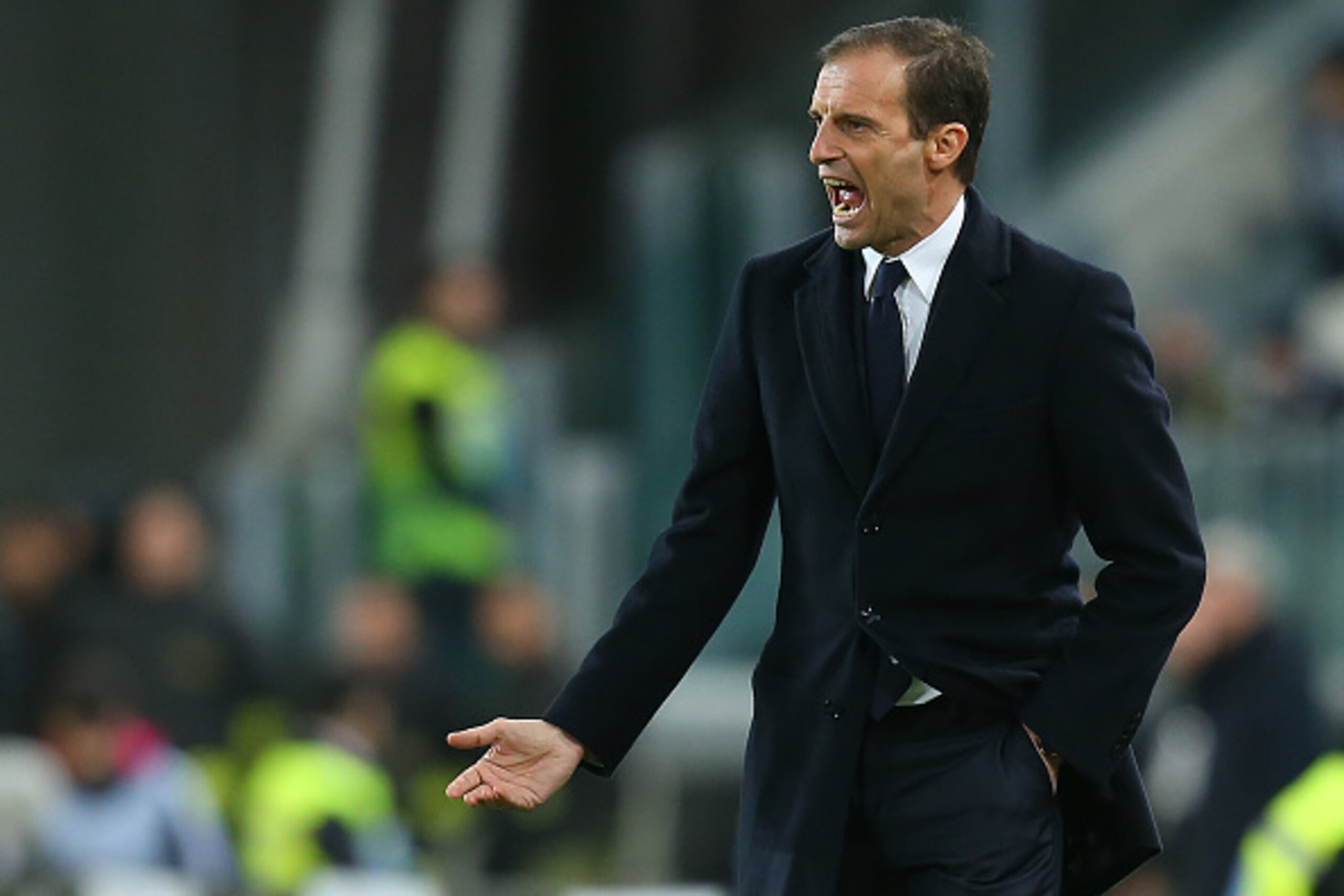 Juventus' coach Massimiliano Allegri reacts during the Italian Serie A football match Juventus Vs Genoa on February 3, 2016 at the 'Juventus Stadium' in Turin. AFP PHOTO / MARCO BERTORELLO / AFP / MARCO BERTORELLO (Photo credit should read MARCO B Juventus' coach Massimiliano Allegri reacts during the Italian Serie A football match Juventus Vs Genoa on February 3, 2016 at the 'Juventus Stadium' in Turin. AFP PHOTO / MARCO BERTORELLO / AFP / MARCO BERTORELLO (Photo credit should read MARCO B