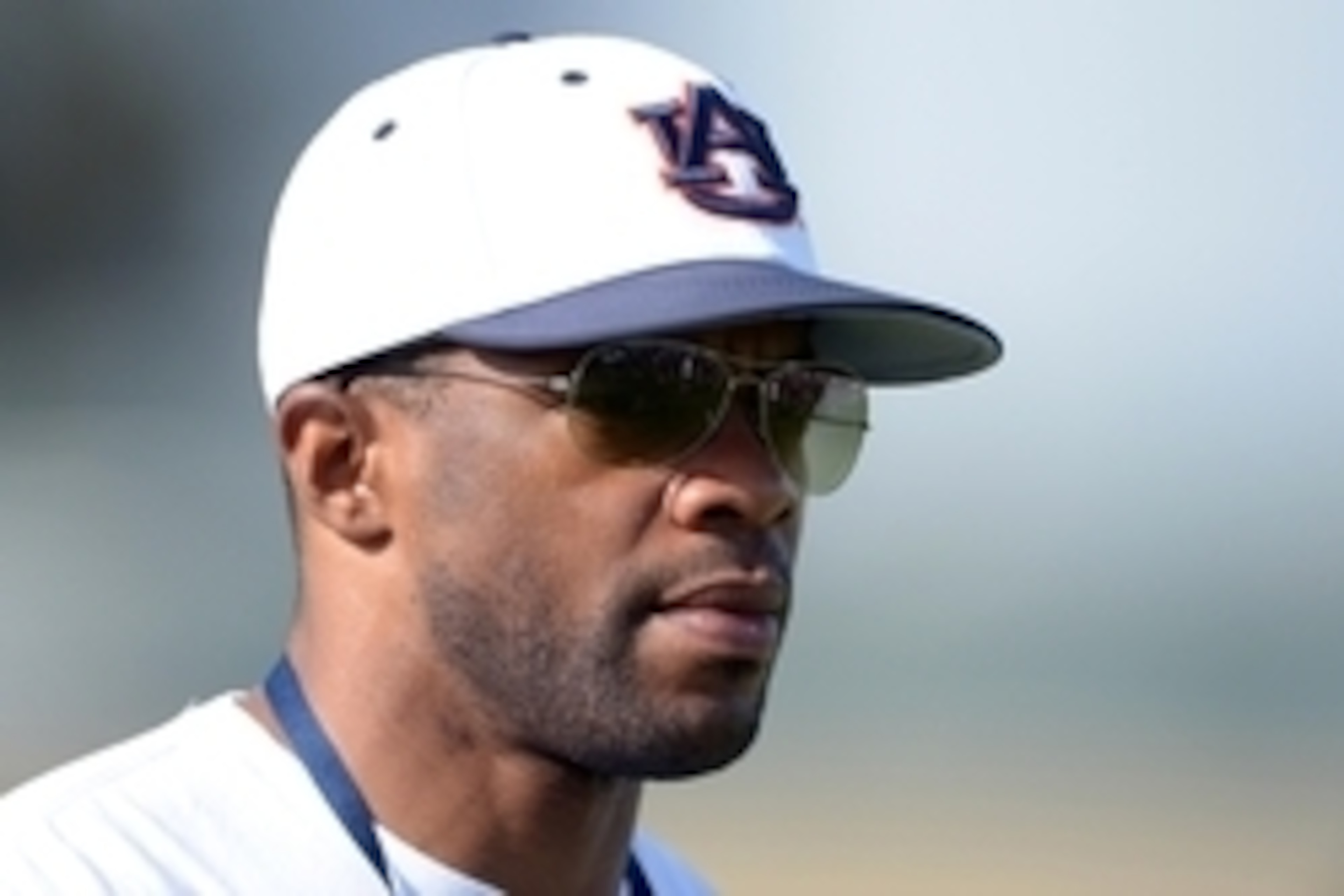 Jan 3, 2014; Irvine, CA, USA; Auburn Tigers co-offensive coordinator Dameyune Craig at practice for the 2014 BCS National Championship at UC Irvine. Mandatory Credit: Kirby Lee-USA TODAY Sports