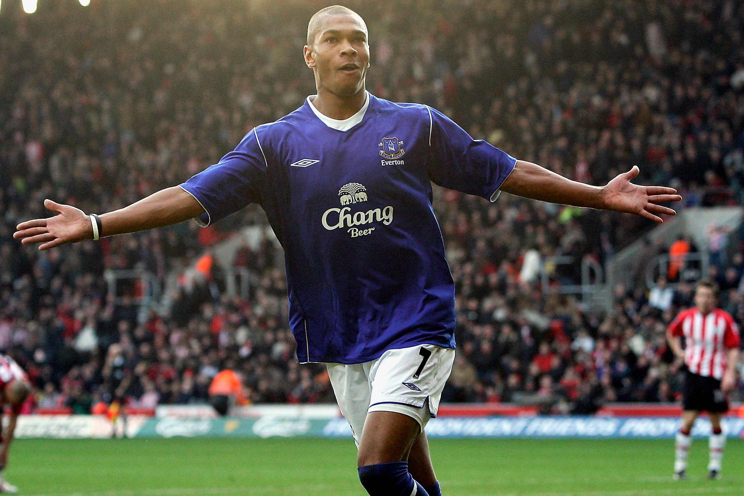 Bent in Everton colours back in 2005.