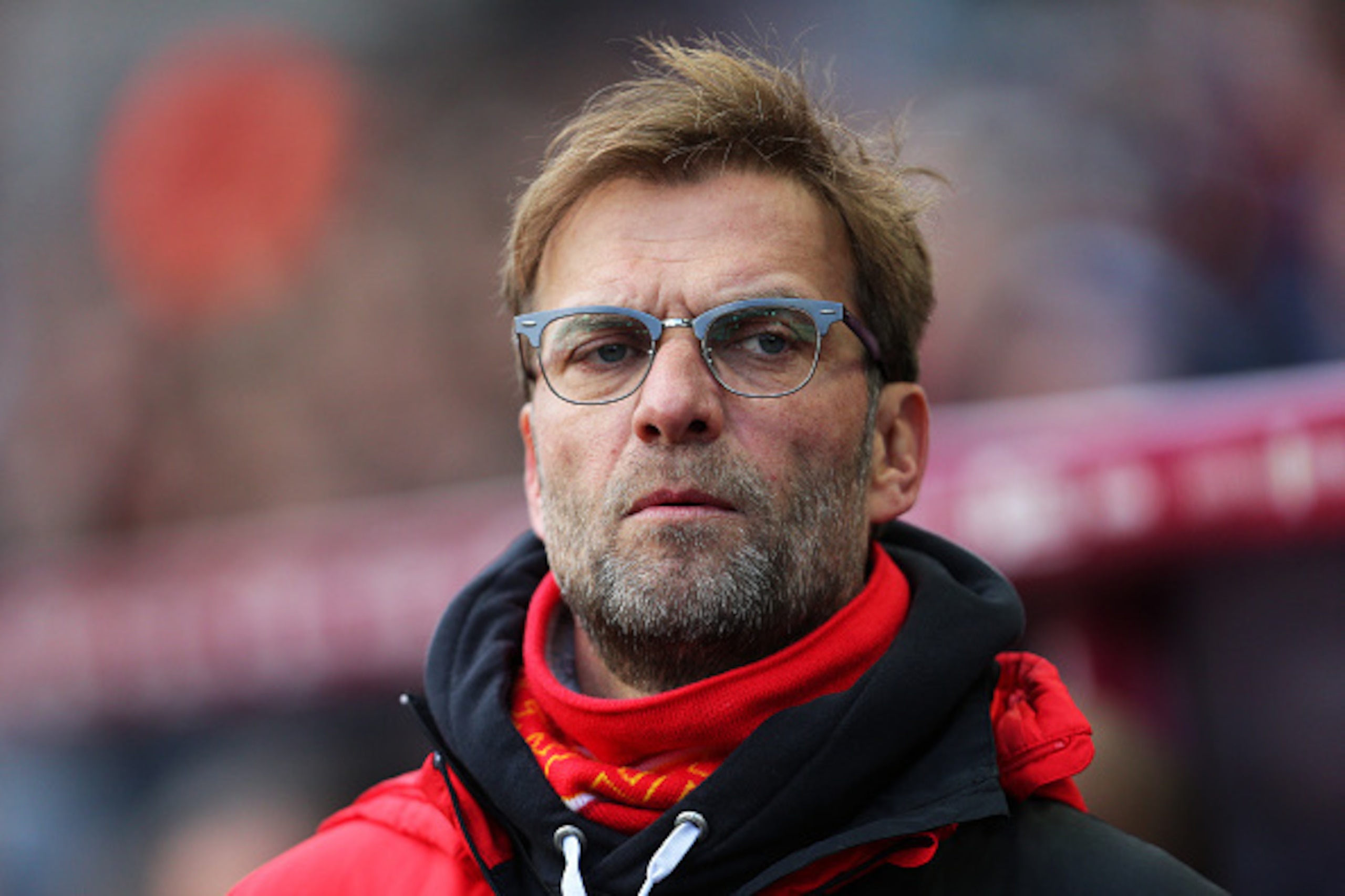 BIRMINGHAM, ENGLAND - FEBRUARY 14 : Jurgen Klopp the head coach / manager of Liverpool during the Barclays Premier League match between Aston Villa and Liverpool at Villa Park on February 14, 2016 in Birmingham, England.  (Photo by James Baylis - AMA/ via