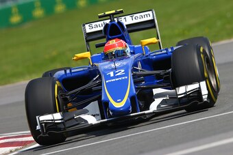 MONTREAL, QC - JUNE 05:  Felipe Nasr of Brazil and Sauber F1 drives during practice for the Canadian Formula One Grand Prix at Circuit Gilles Villeneuve on June 5, 2015 in Montreal, Canada.  (Photo by Mark Thompson/Getty Images)