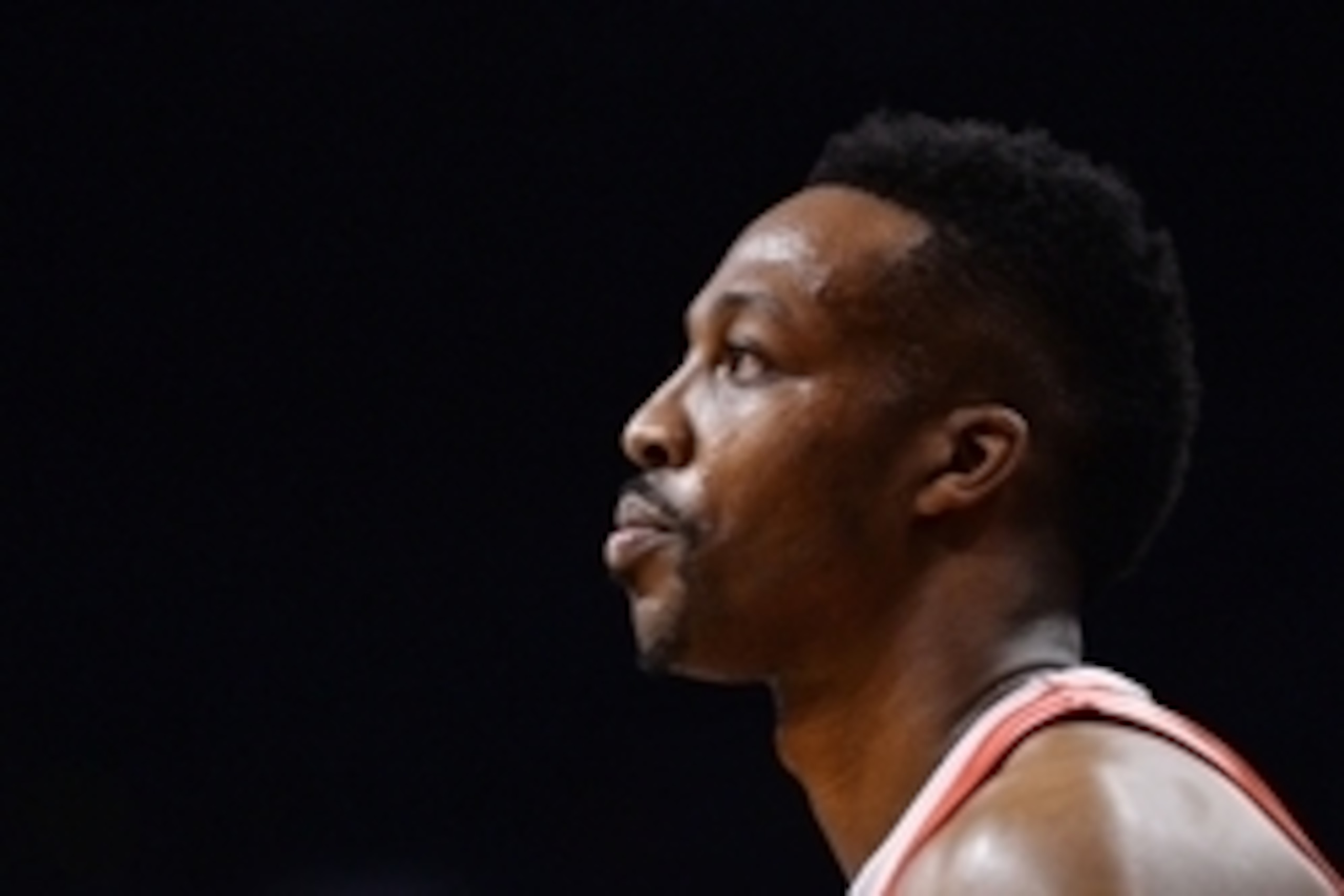 Feb 4, 2016; Phoenix, AZ, USA;  Houston Rockets center Dwight Howard (12) looks on in the game against the Phoenix Suns at Talking Stick Resort Arena. Mandatory Credit: Jennifer Stewart-USA TODAY Sports
