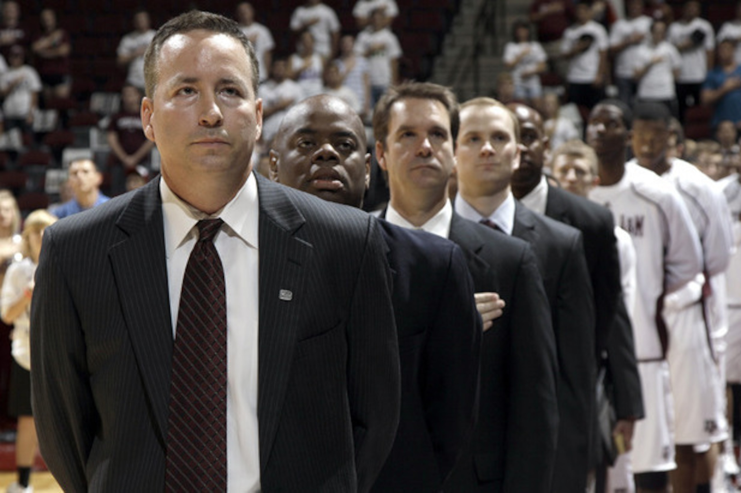 Convinced by Texas A&M's athletic director John Thornton that a return to the court would help lift his body and mind, Kennedy made his Aggies debut in the second game of the 2011-12 season after starting his fight against Parkinson's earlier that fall. Convinced by Texas A&M's athletic director John Thornton that a return to the court would help lift his body and mind, Kennedy made his Aggies debut in the second game of the 2011-12 season after starting his fight against Parkinson's earlier that fall.
