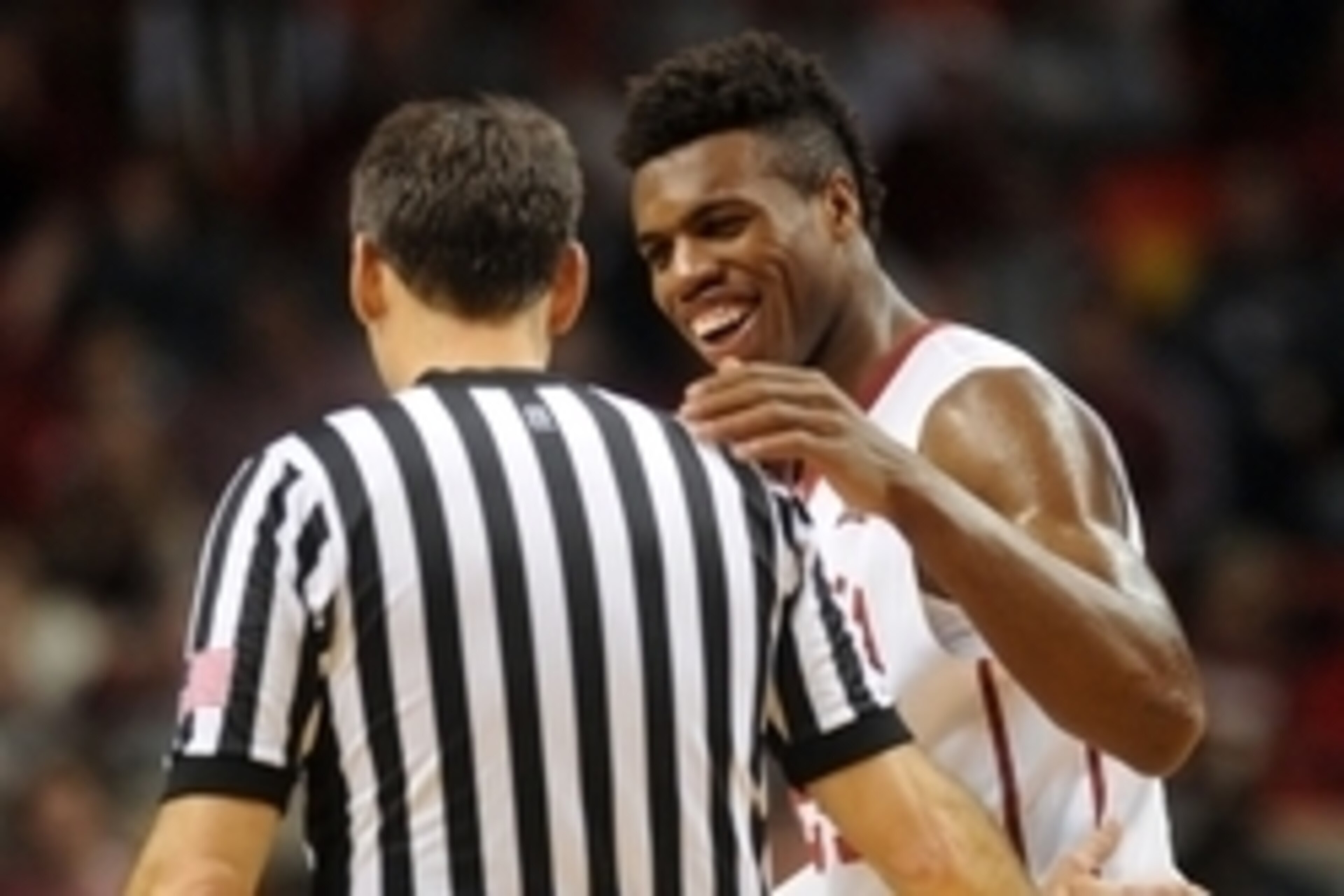 Jan 9, 2016; Norman, OK, USA; Oklahoma Sooners guard Buddy Hield (24) speaks to an official in a break in play against the Kansas State Wildcats during the second half at Lloyd Noble Center. Mandatory Credit: Mark D. Smith-USA TODAY Sports Jan 9, 2016; Norman, OK, USA; Oklahoma Sooners guard Buddy Hield (24) speaks to an official in a break in play against the Kansas State Wildcats during the second half at Lloyd Noble Center. Mandatory Credit: Mark D. Smith-USA TODAY Sports
